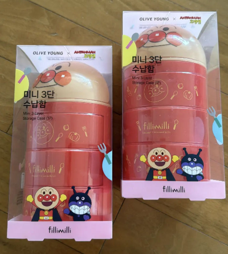 韓國 Fillimilli X 麵包超人 三層收納盒