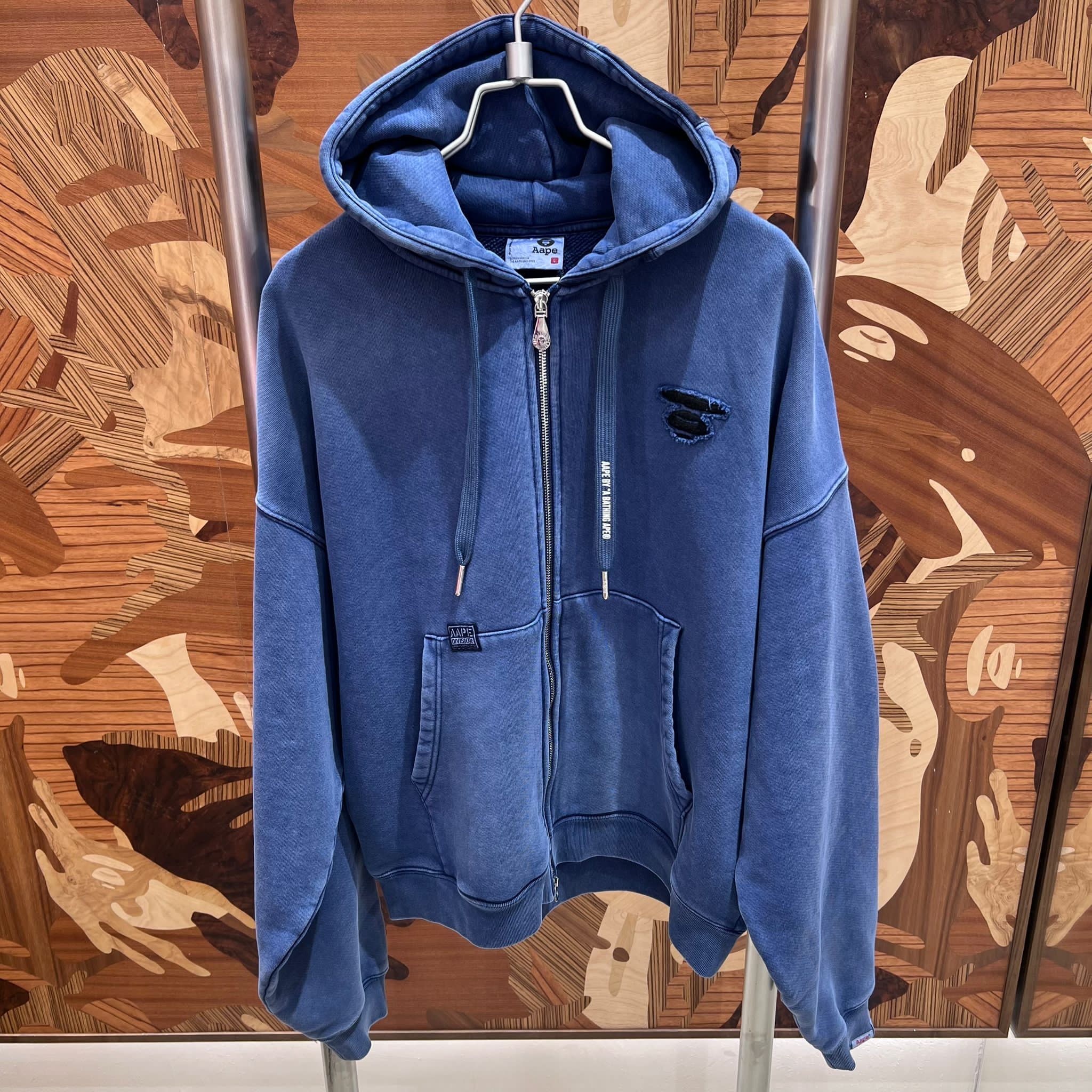 AAPE Moonface zip-up hoodie (D359)