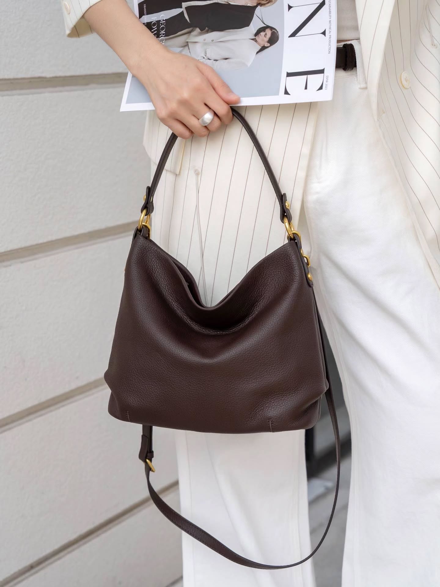 7003# 垂感水桶包腋下包🇨🇳