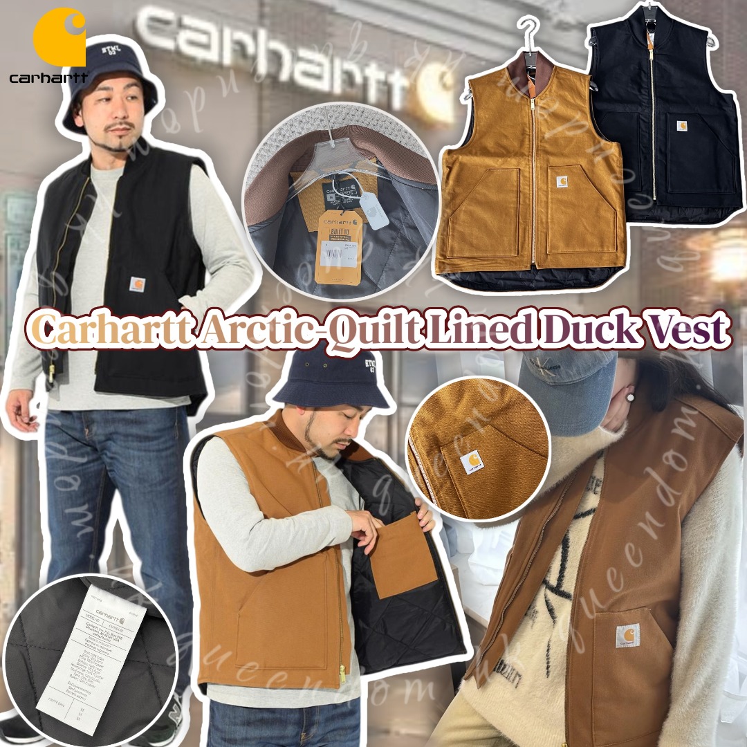 Carhartt Arctic-Quilt Lined Duck Vest 工裝夾棉背心