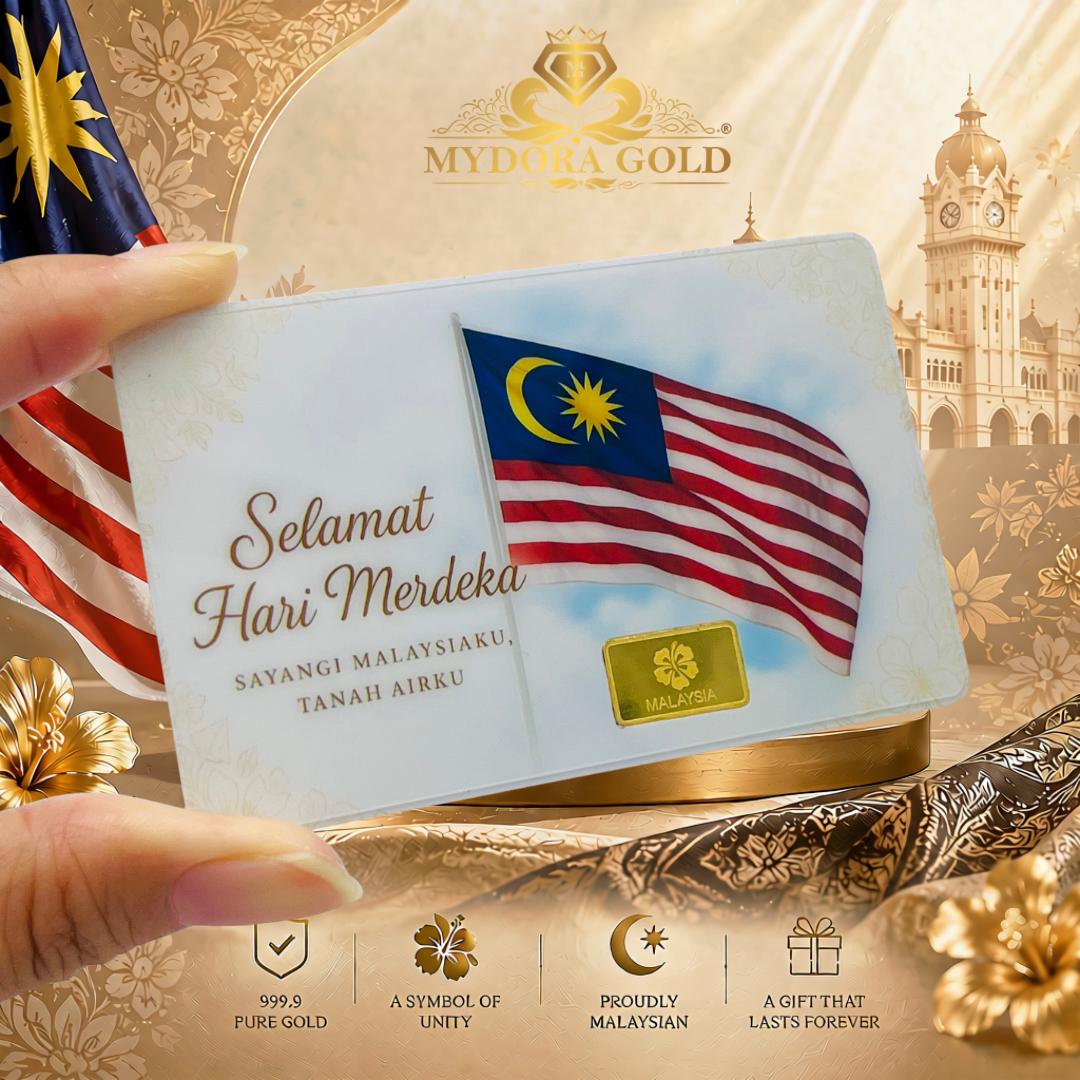 MYDORA 999.9 Gold Bar 1G - SELAMAT HARI MERDEKA