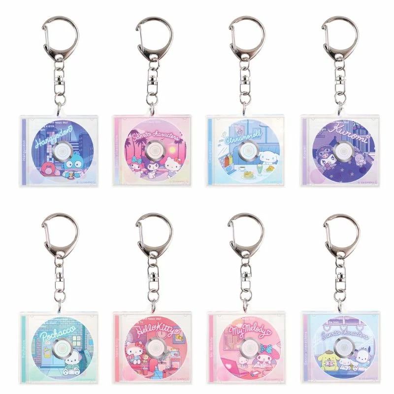 現貨 | 日本Sanrio復古CD風造型鎖匙扣(盲抽) | Sanrio 日本扭蛋匙扣