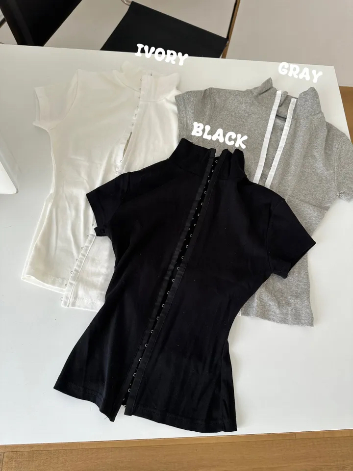 Mock Neck Slim-Fit Top
