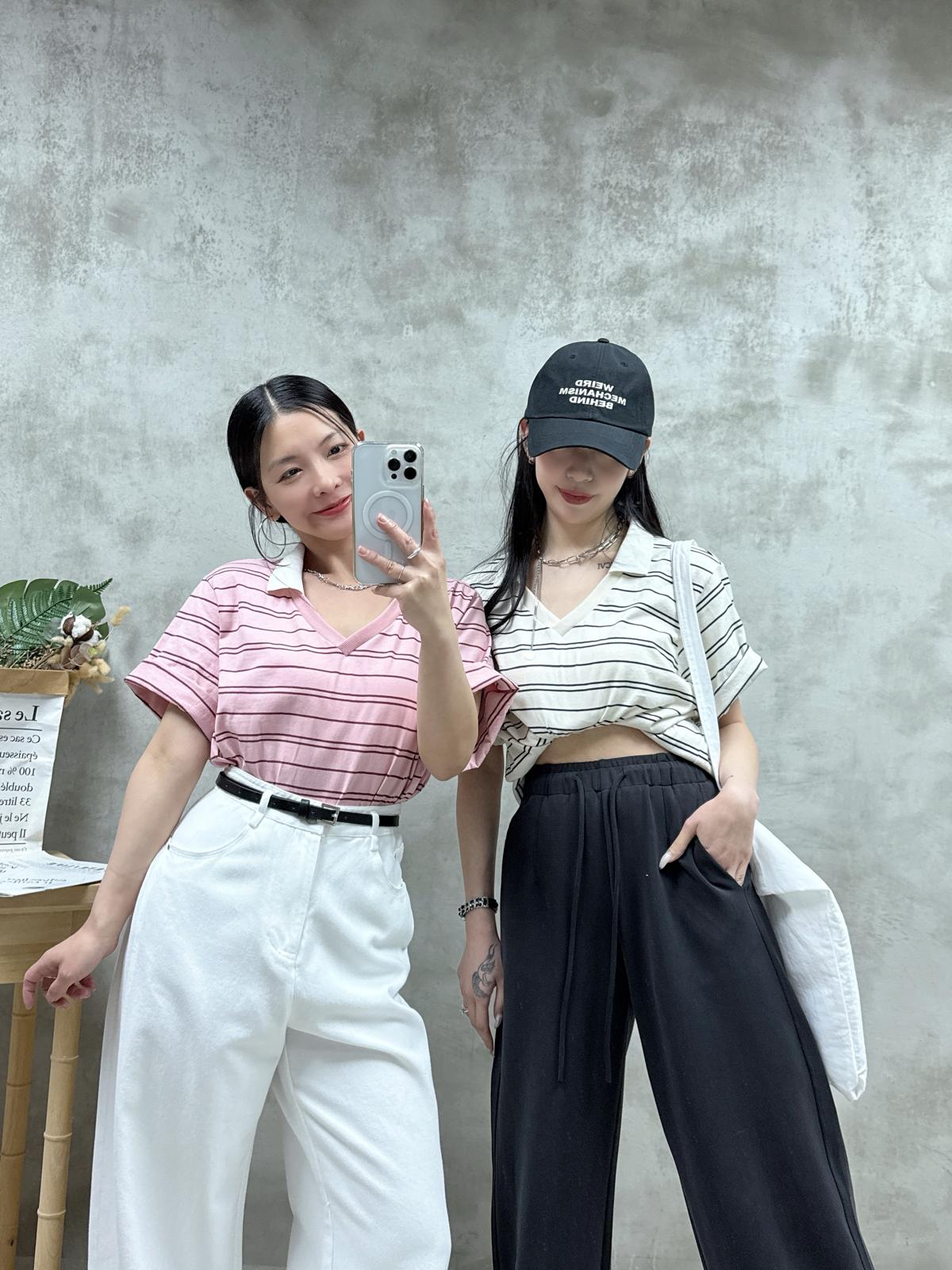 E10 polo領橫間Top