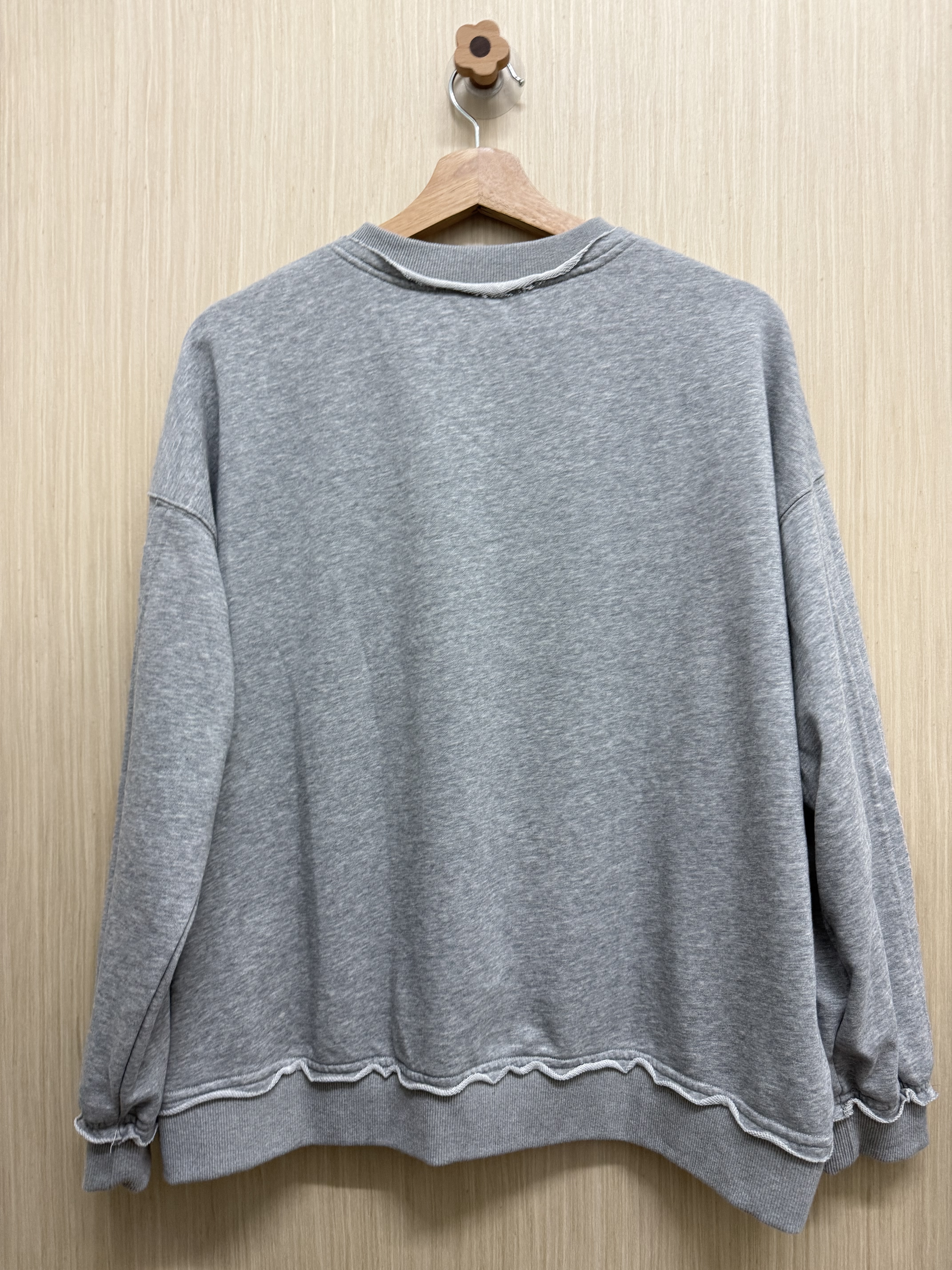 𝐕領拼牛仔布衛衣