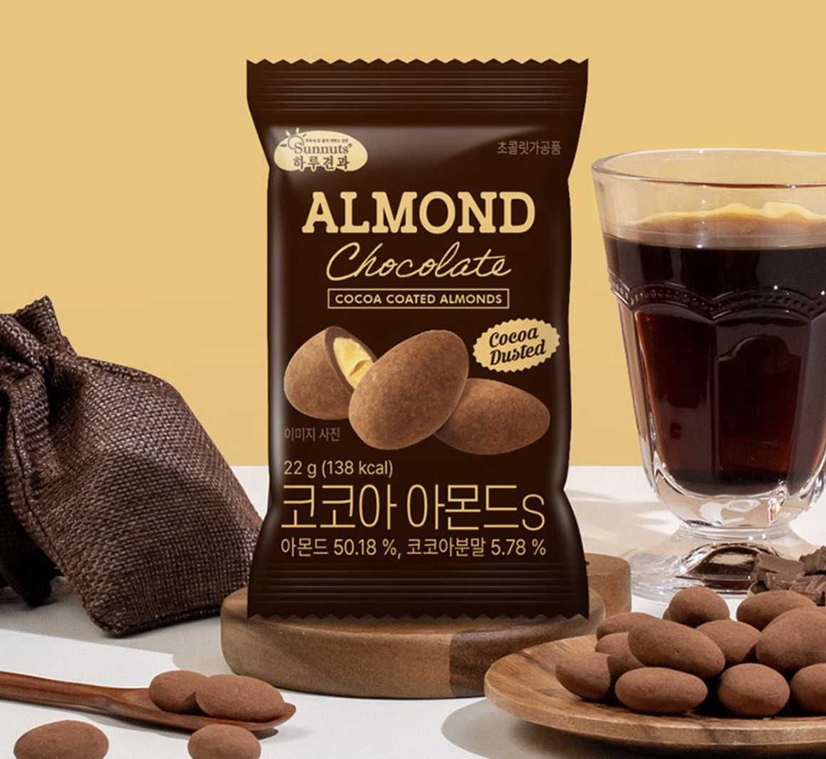 韓國 Sunnuts 香濃可可杏仁球 10包/ 套｜Cocoa Almond
