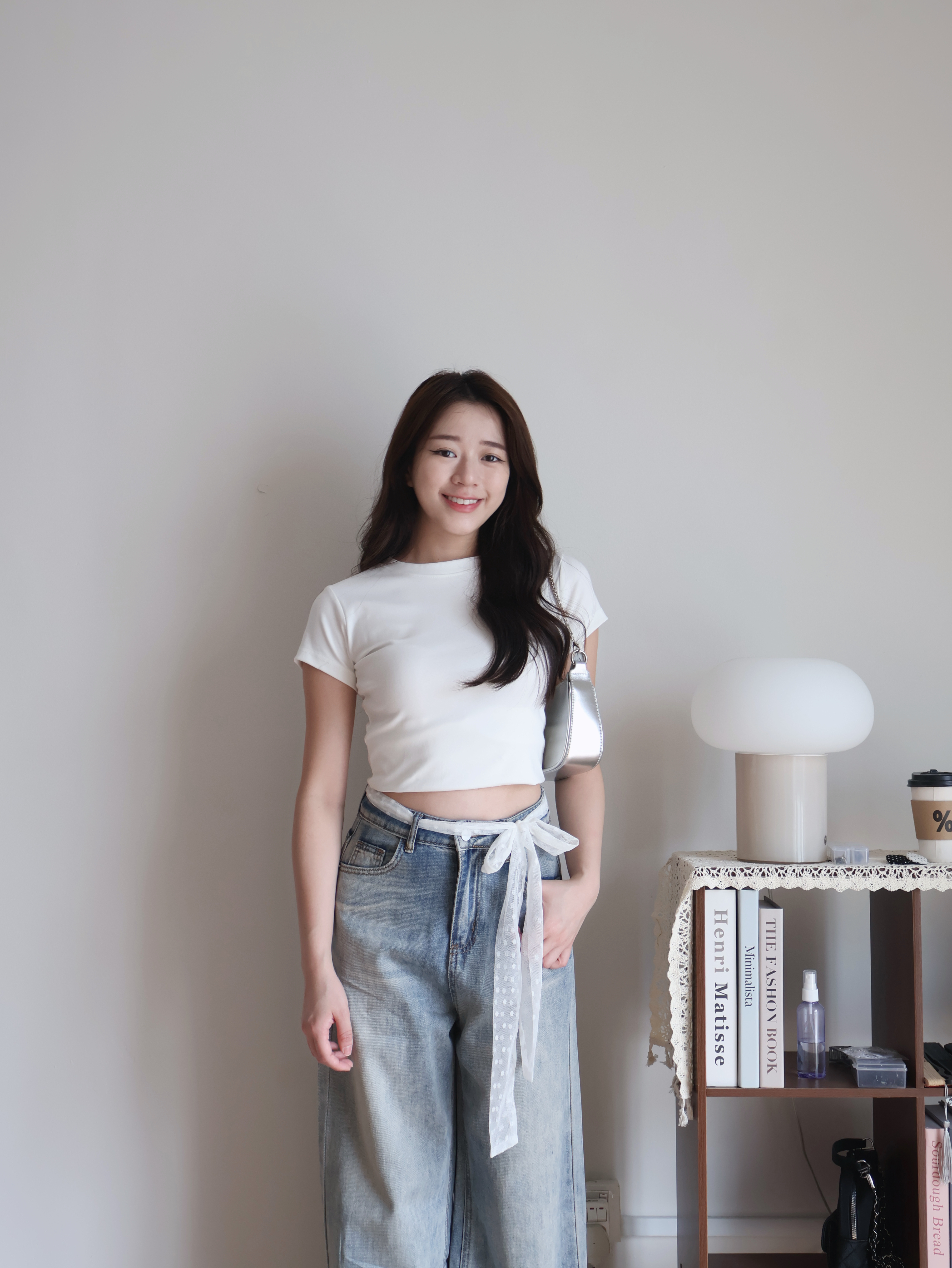 Hailey Cotton Tee | White