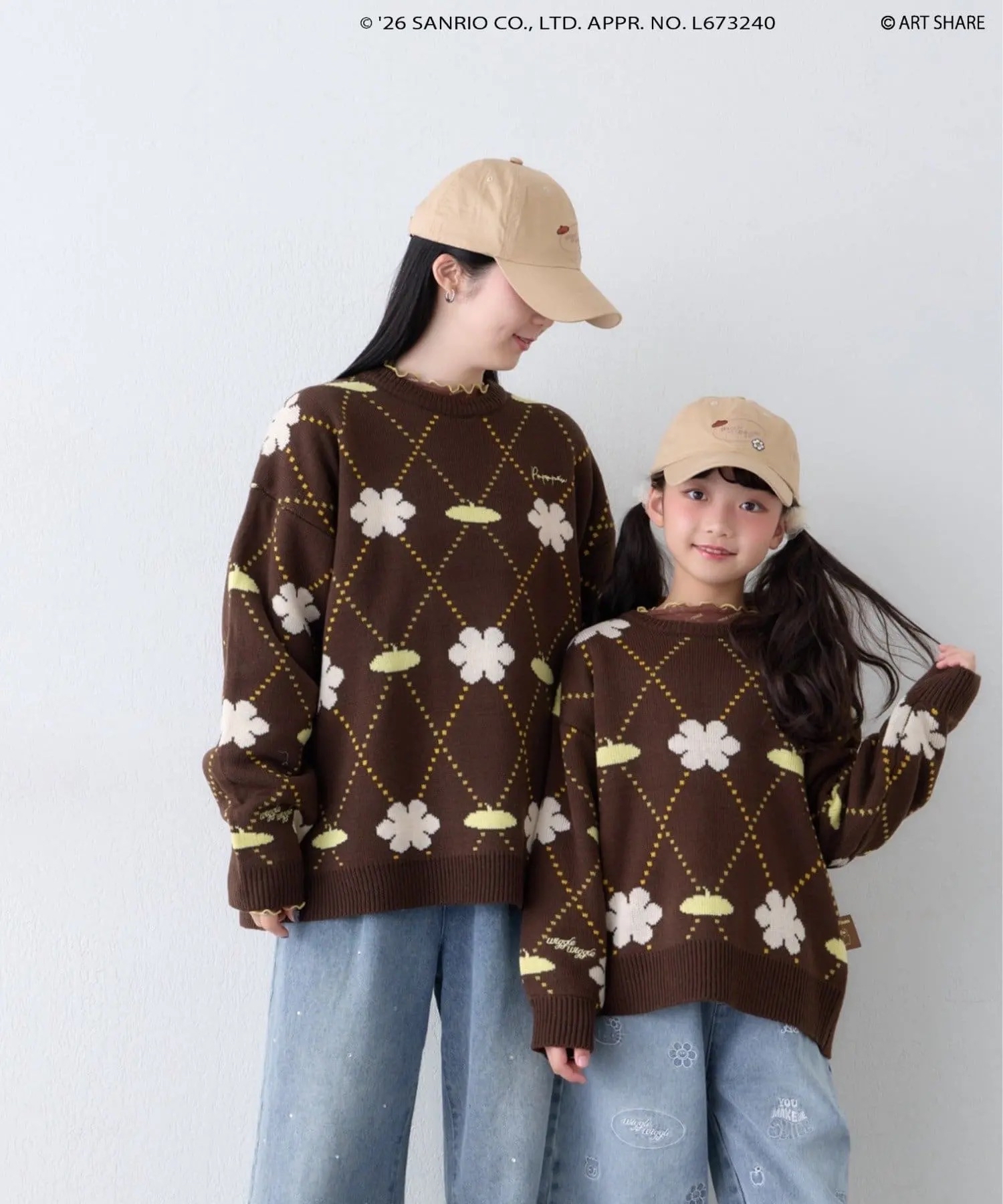 日本預訂📍日本Sanrio x Wiggle Wiggle系列 - 圓領冷衫 不包郵 2026年11月下旬出貨