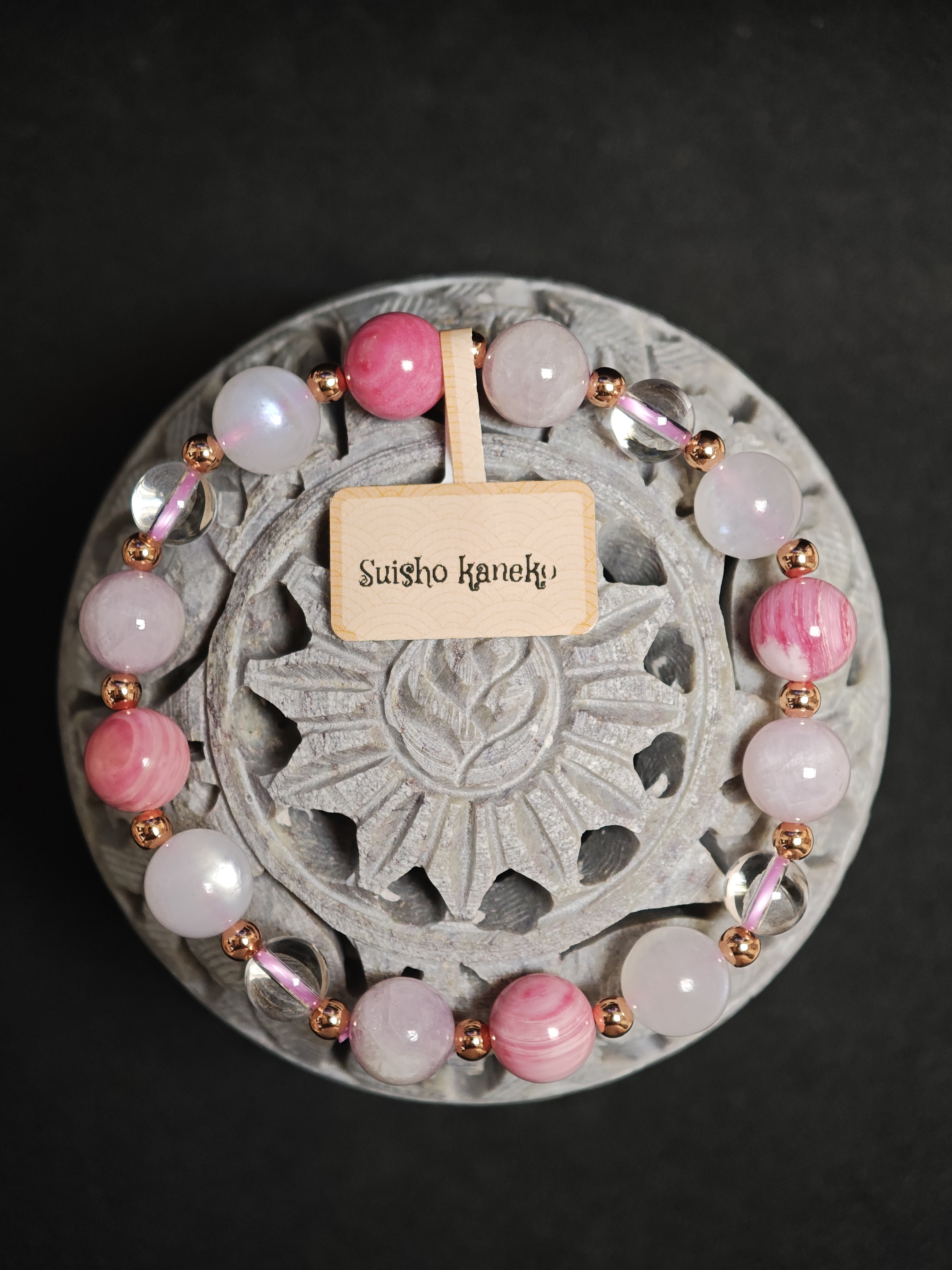 ✨新品DIY水晶手串✨✨👑女王貝✨🌕月亮石✨🔮紫鋰輝✨⚪白水晶✨