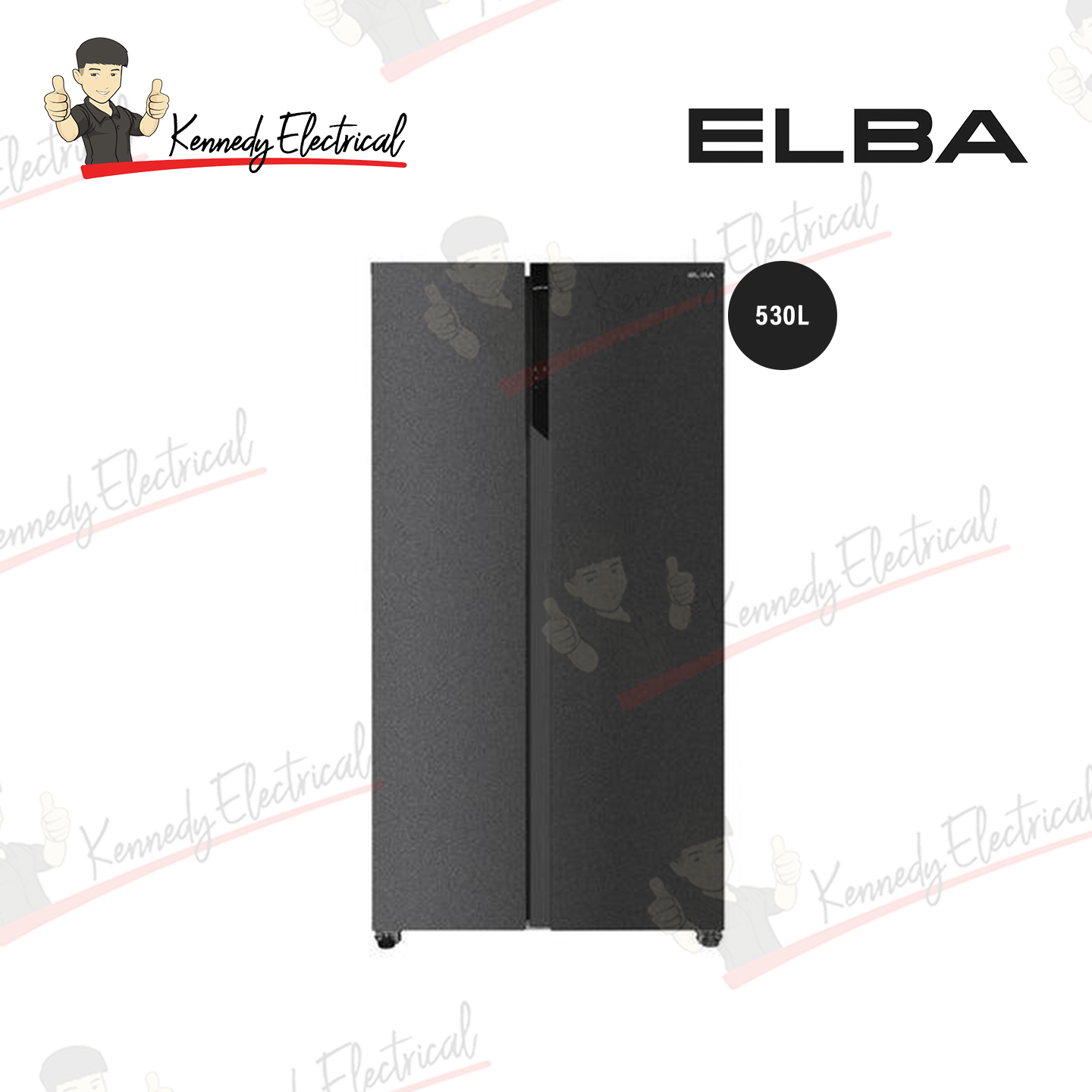 Elba 530L Side By Side Refrigerator ESR-R5398IN(GR)