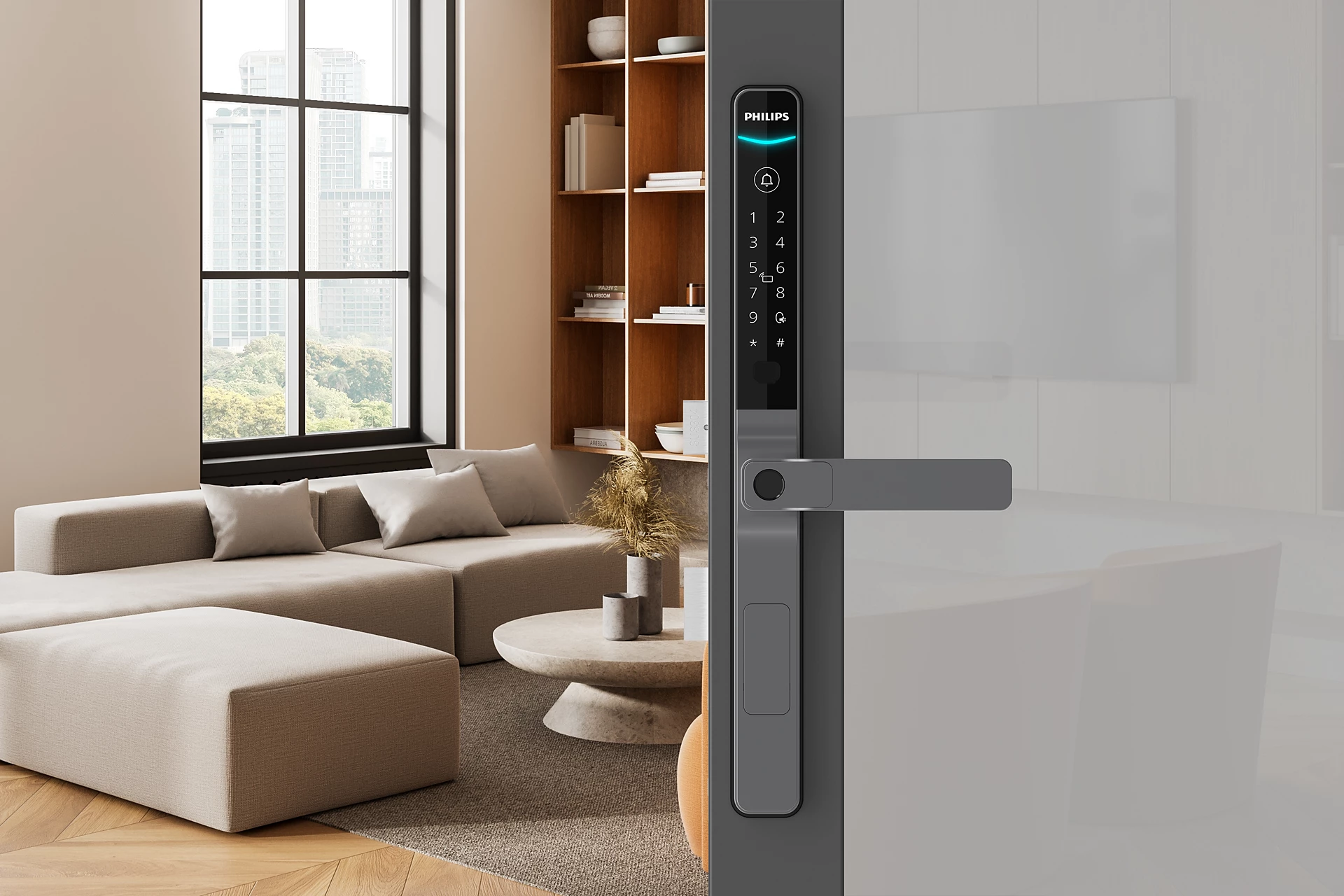  [原裝飛利浦上門送貨(另付費安裝)行貨兩年保養] Philips DDL611S-5HBS 6000 Series 智能門鎖 DDL611LKPKB/00