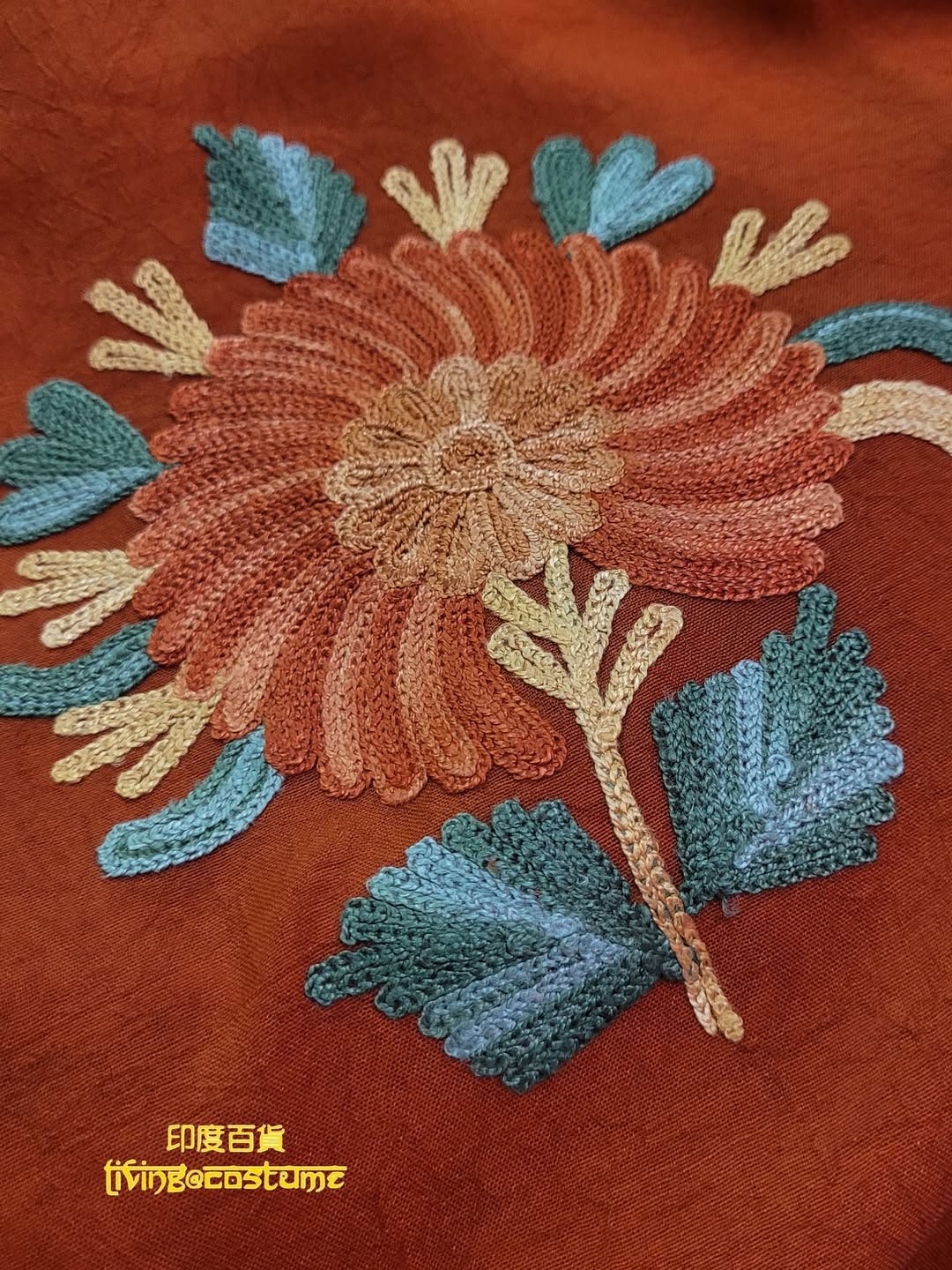 印度喀什米爾刺繡斗篷