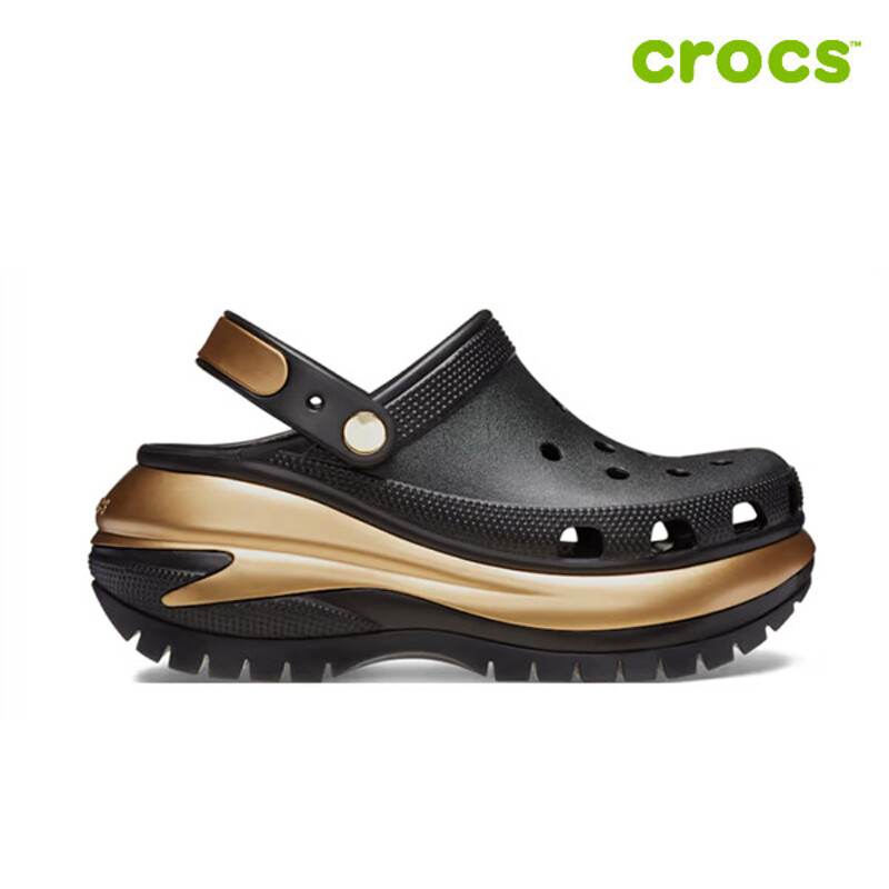 [減價優惠][CROCS] Mega Crush Metallic Clog Sandal (2種)