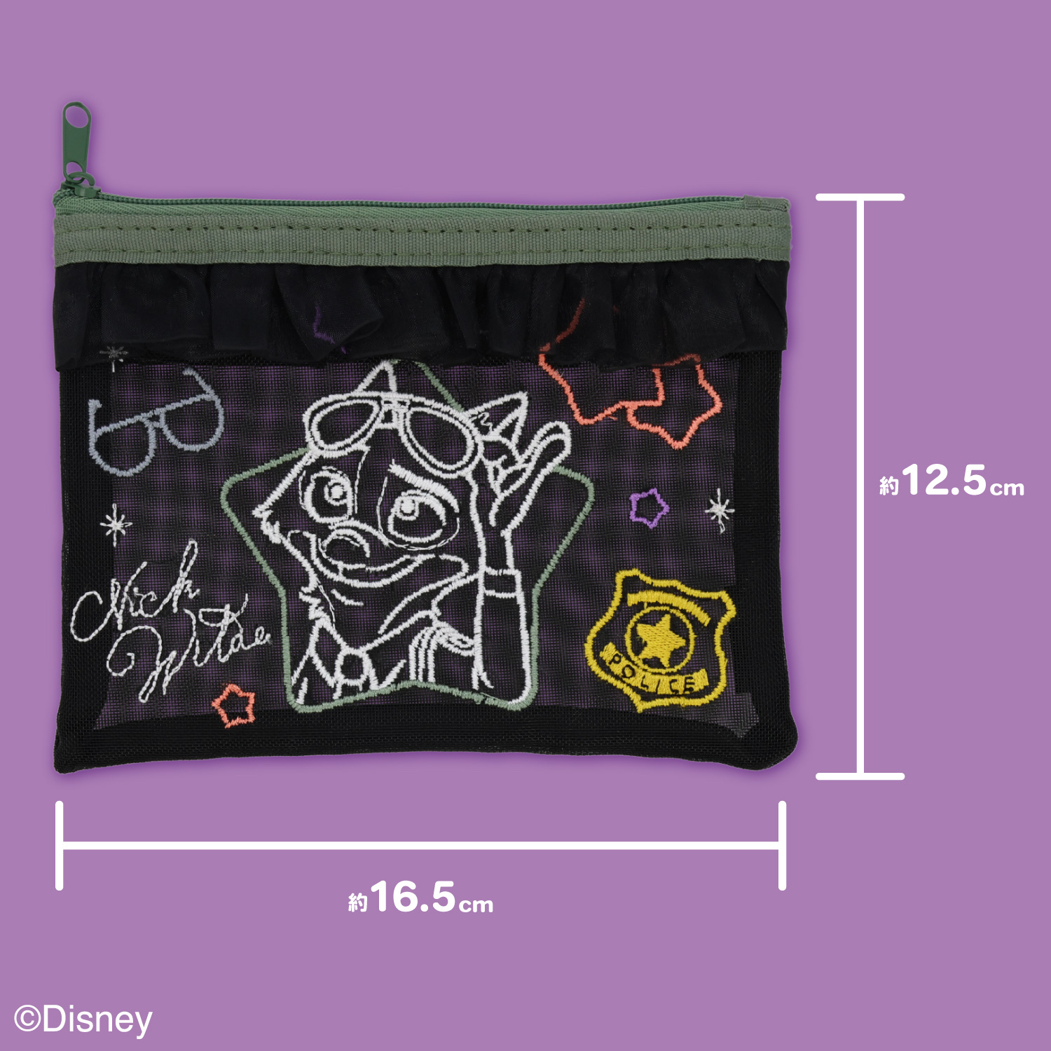 日本預訂📍日本與Zootopia在一起系列 - 刺繡圖案拉鏈袋仔 2026年11月中/下旬出貨