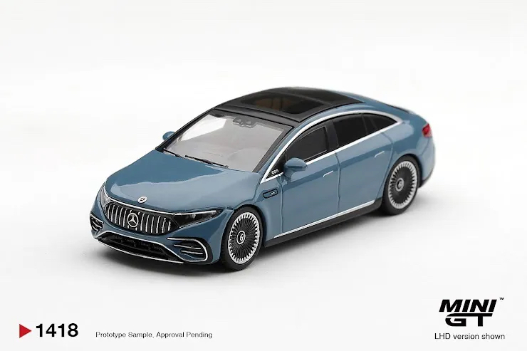 （預訂 Pre Order) Mini GT  ( MGT01418-R ) Mercedes-AMG EQS 53 Blue