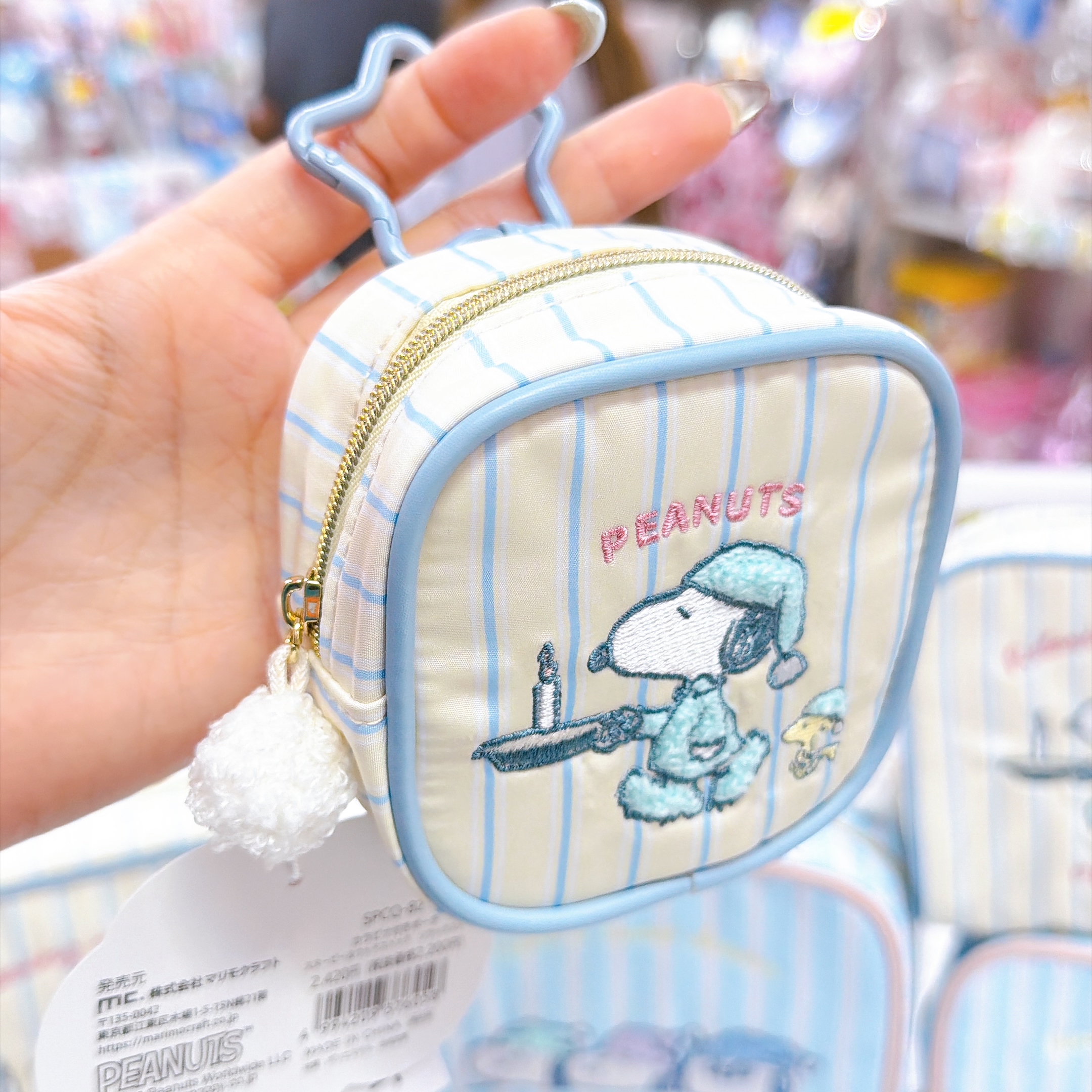 日本直送Snoopy Olaf新款瞓覺系列方形掛包