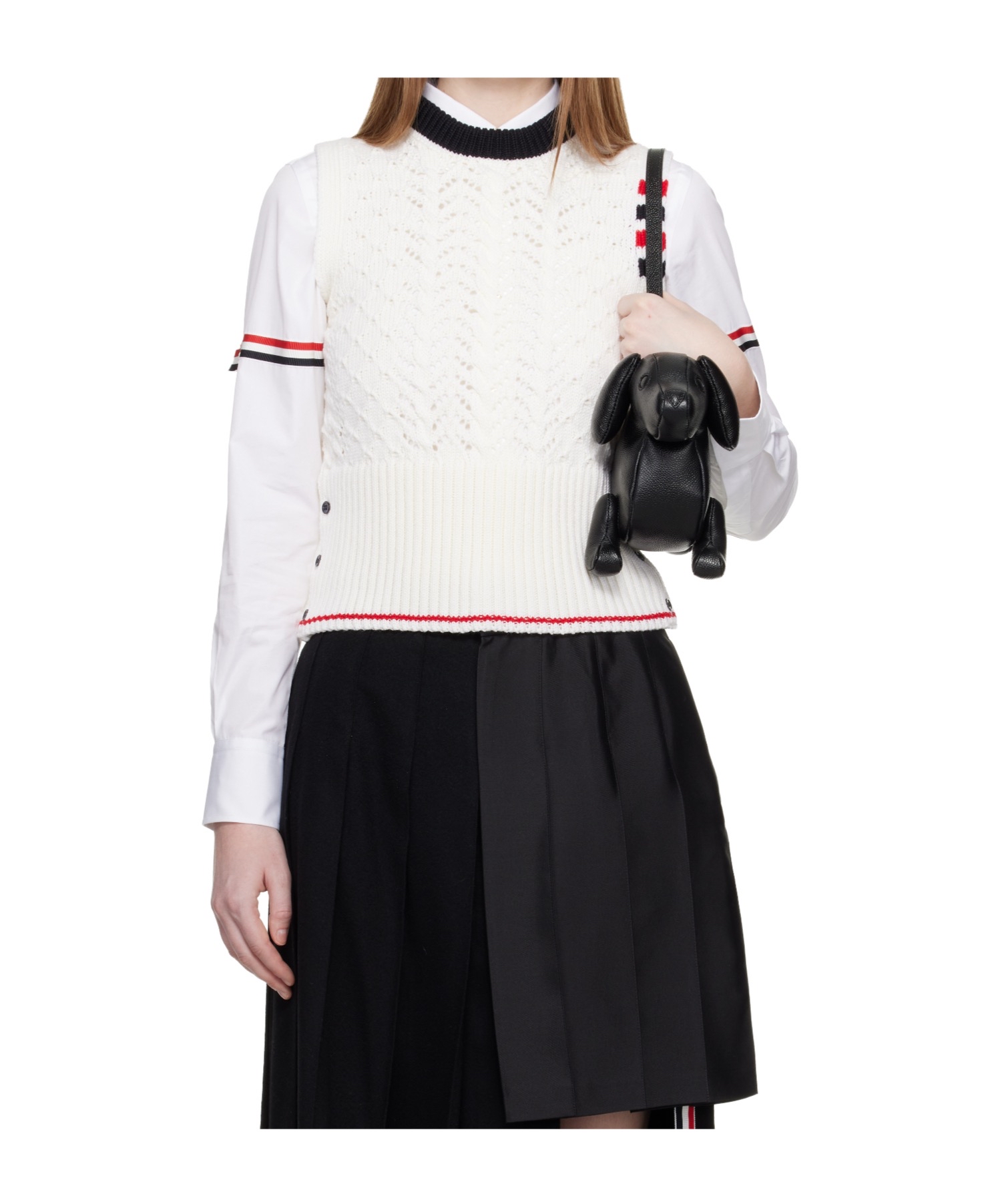 訂貨📮 Thom Browne白色針織冷衫背心 Size 38/40/44/46