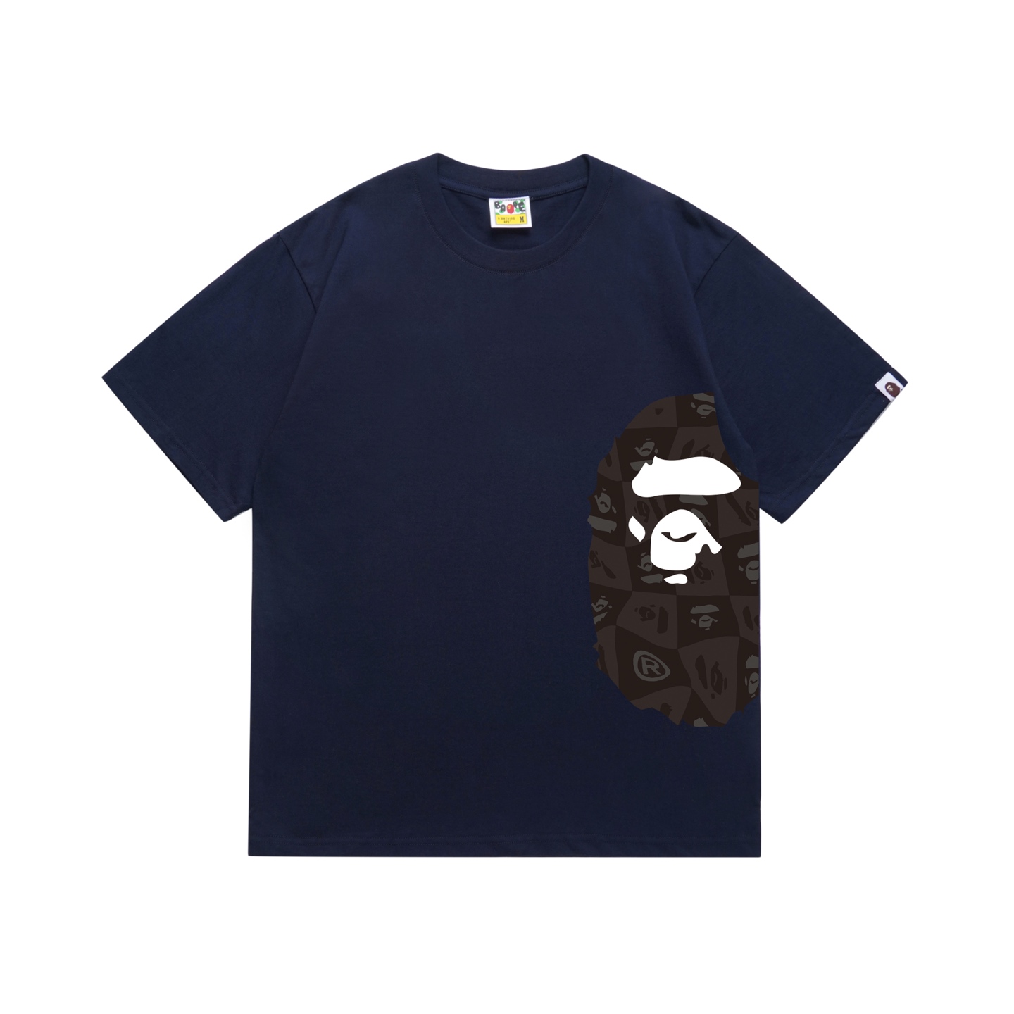 Bape Distortion Side Big Ape Head Tee