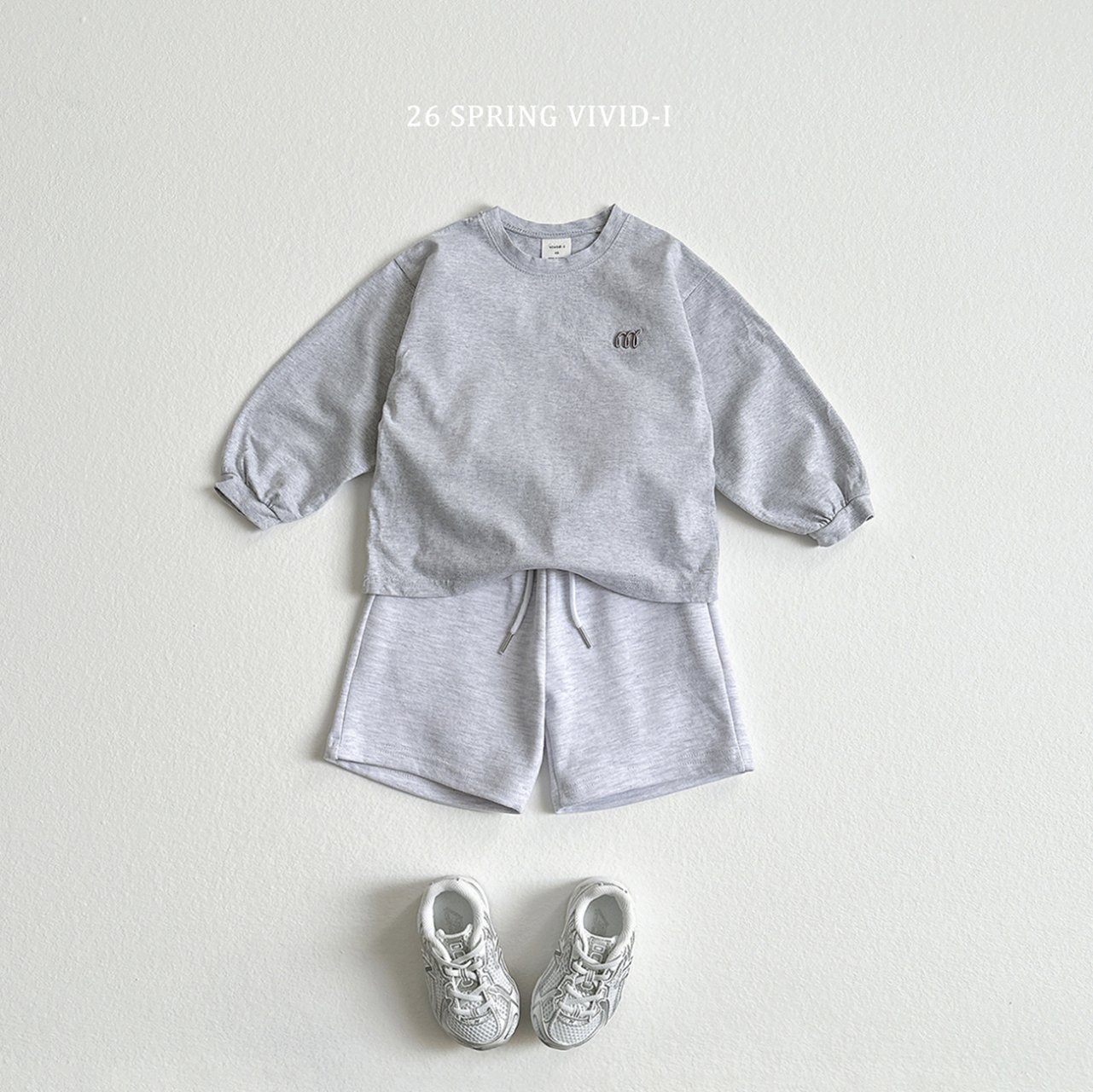 🌸預訂 韓國直送🌸🇰🇷VIVIDI四色M字刺繡寬鬆長袖上衣