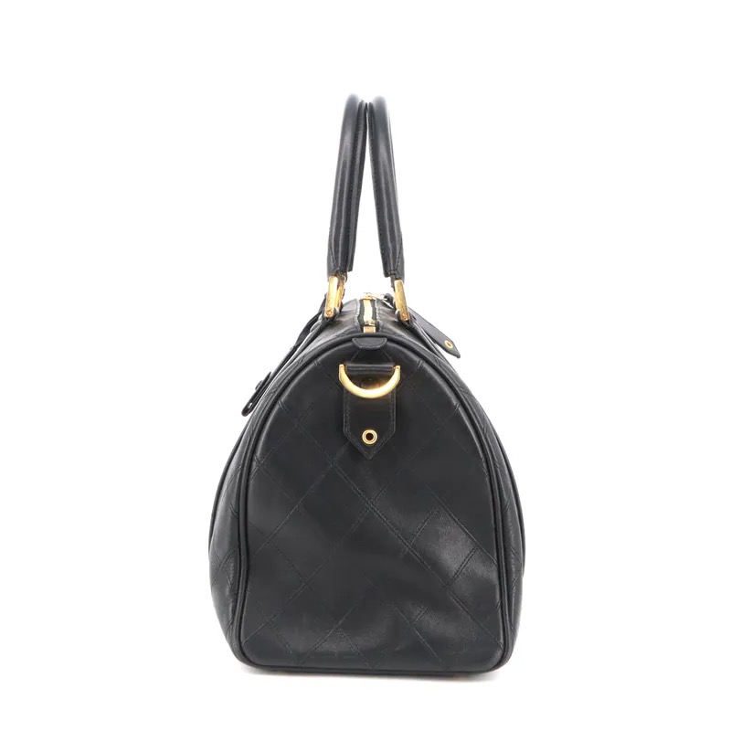 Chanel Bicolore Lambskin Boston Bag