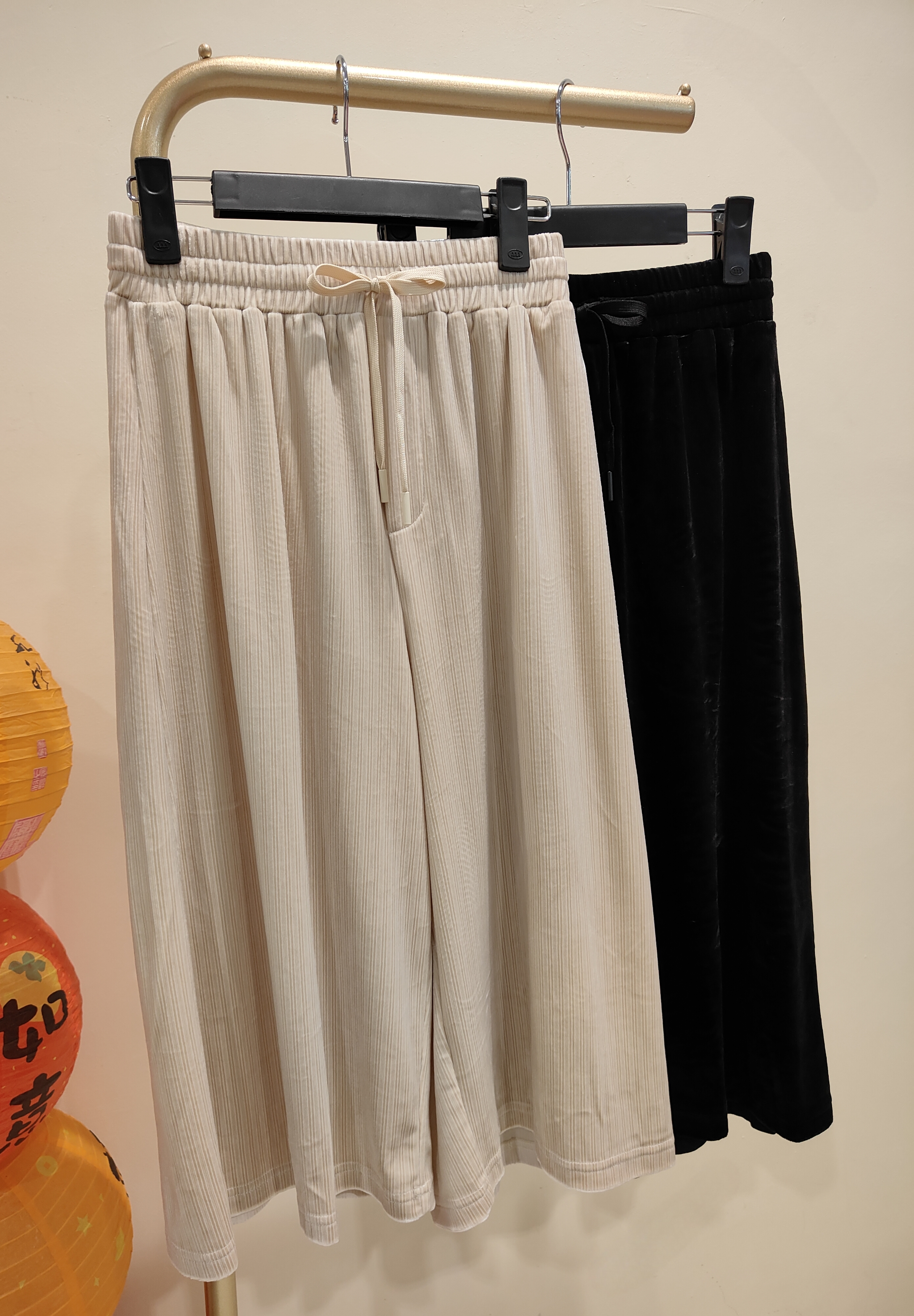 独家绒布裤子 1596