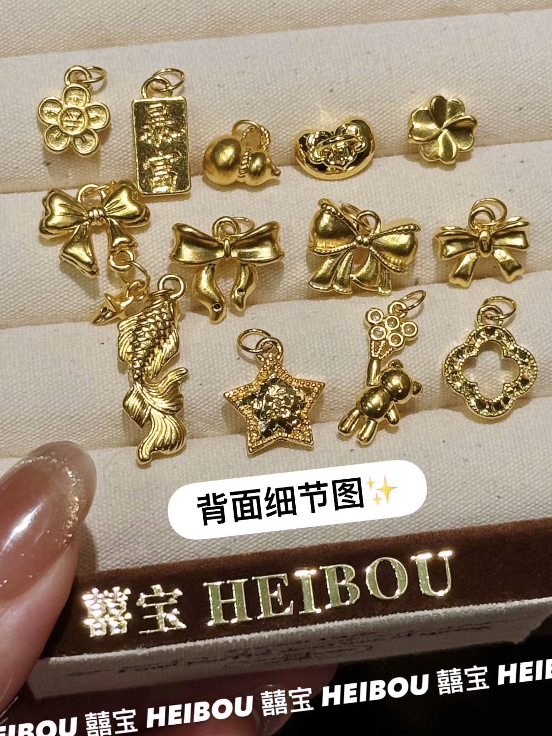 【无氢工艺】蝴蝶结/锦鲤/四叶草-项链吊坠