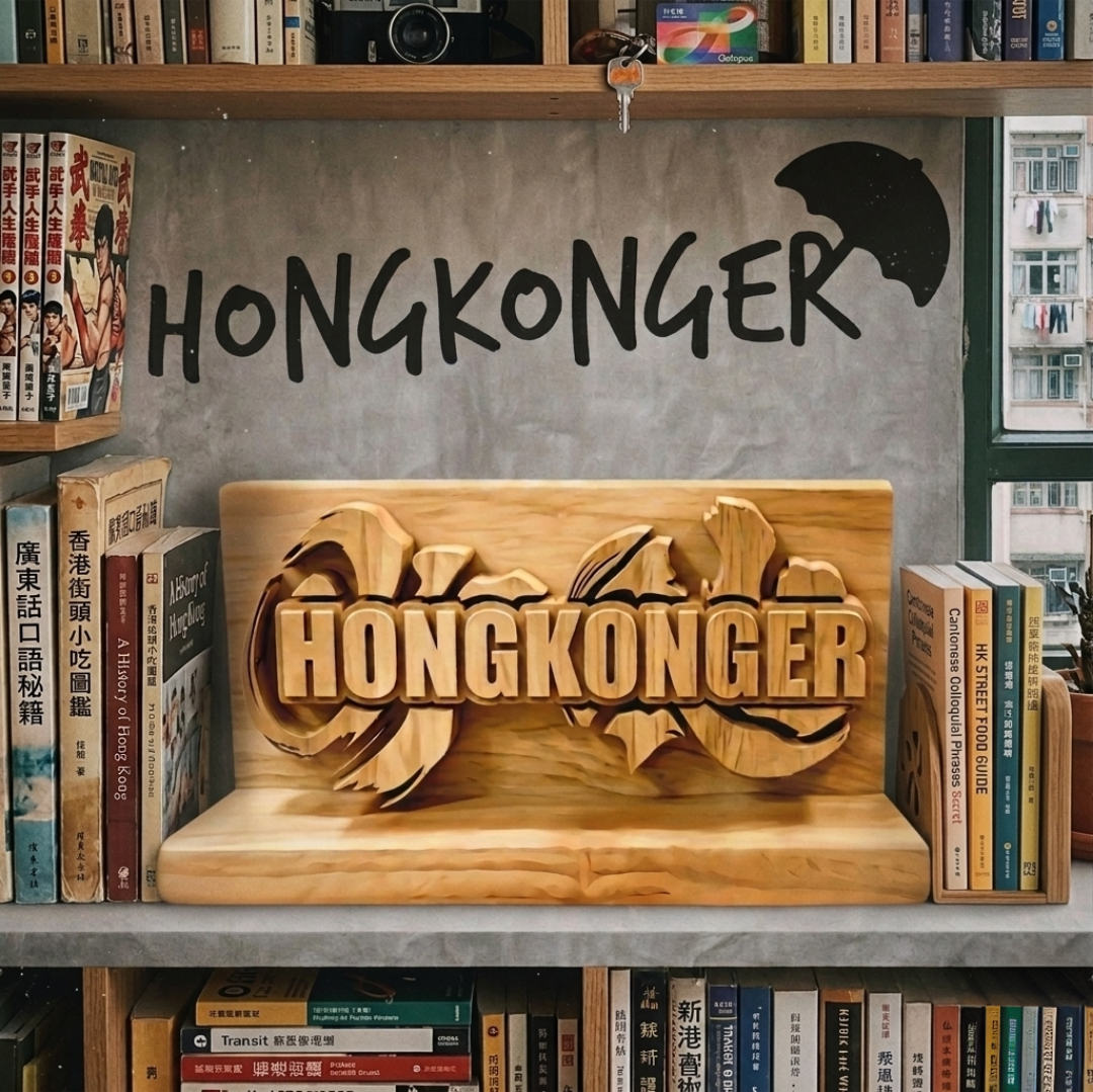HONGKONGER 座枱木雕擺設 (免費刻字)