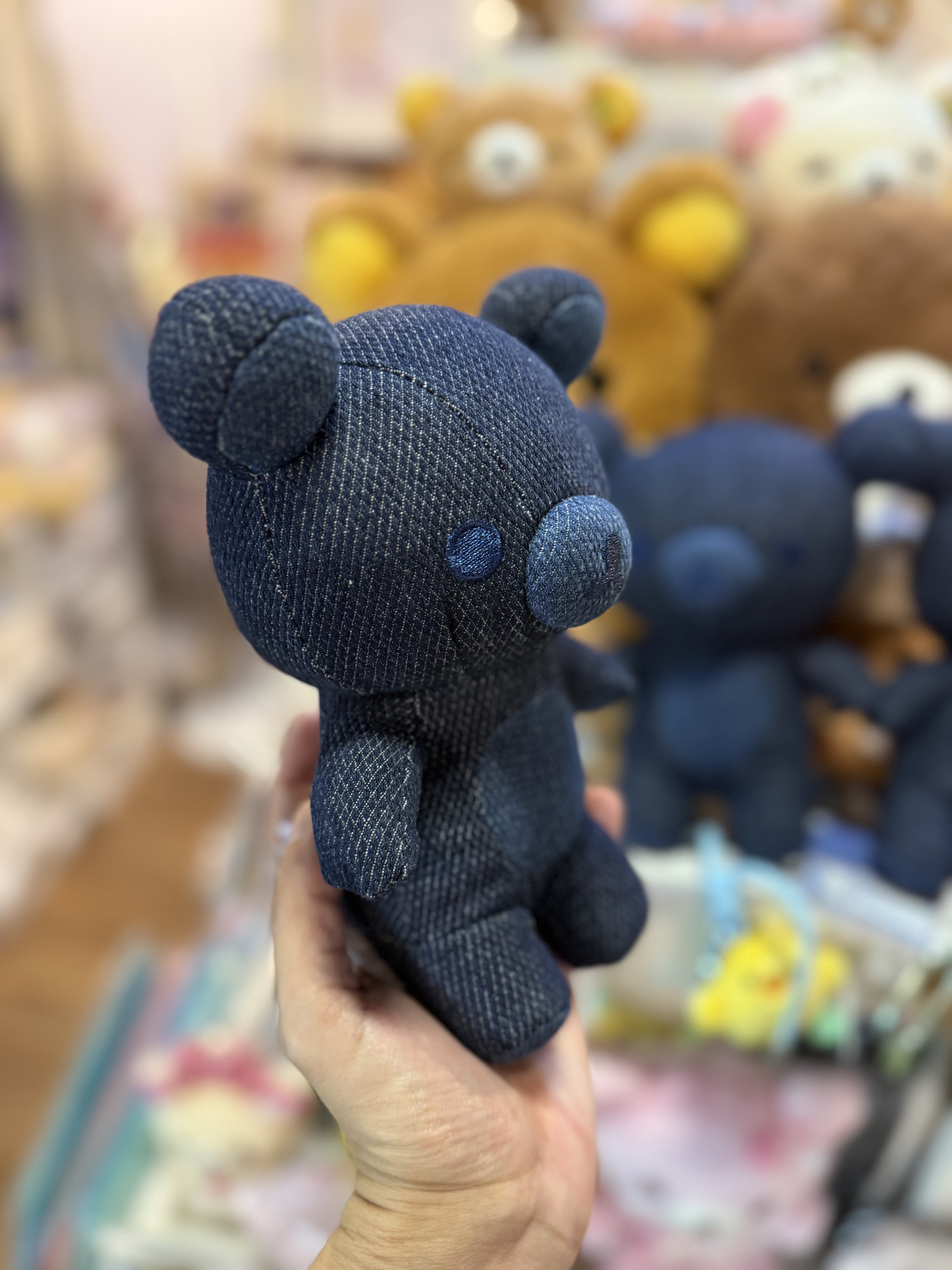 《現貨》全新日本倉敷/輕井澤店限定 牛仔布材質Rilakkuma 公仔