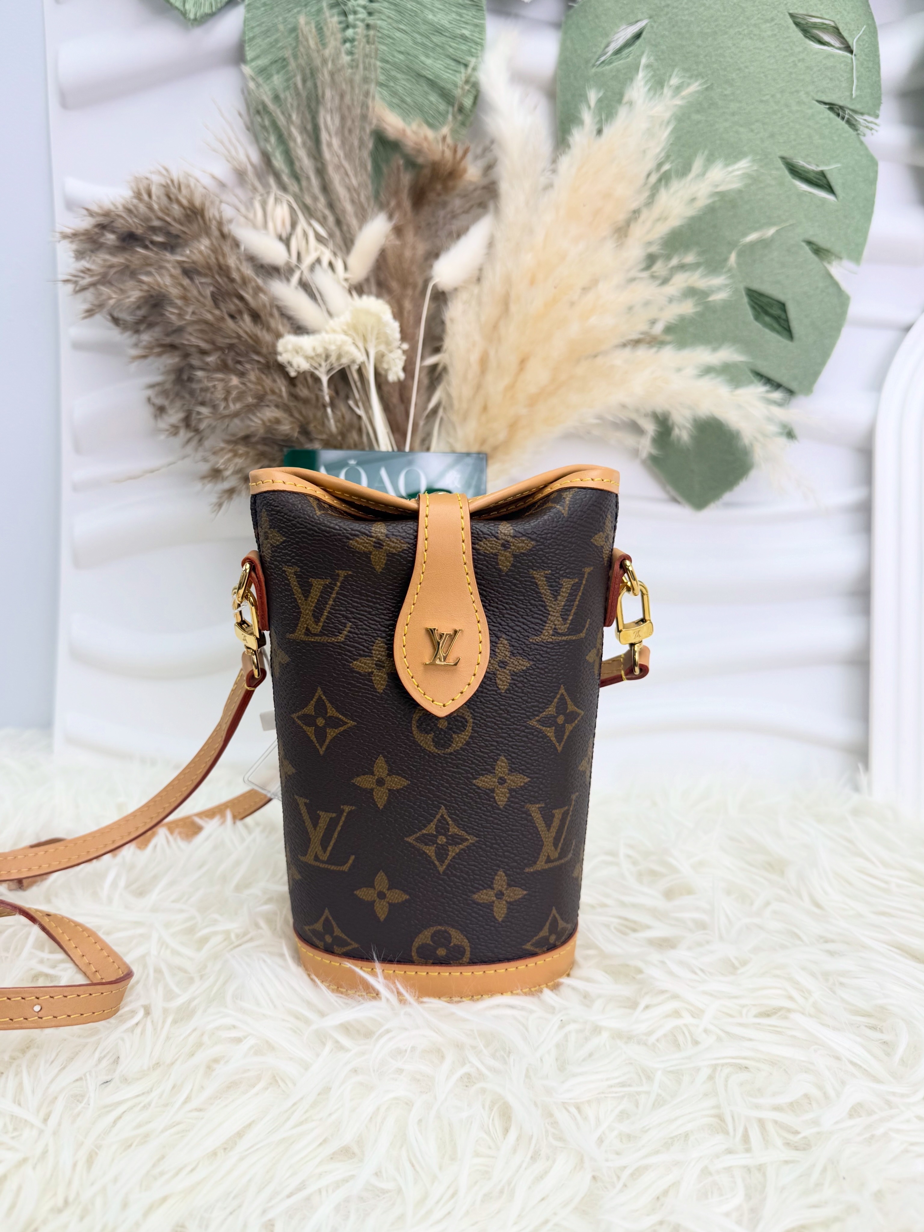 LV 🤍PRE OWNED Fold Me 老花薯條袋 晶片款 全套有單🍟