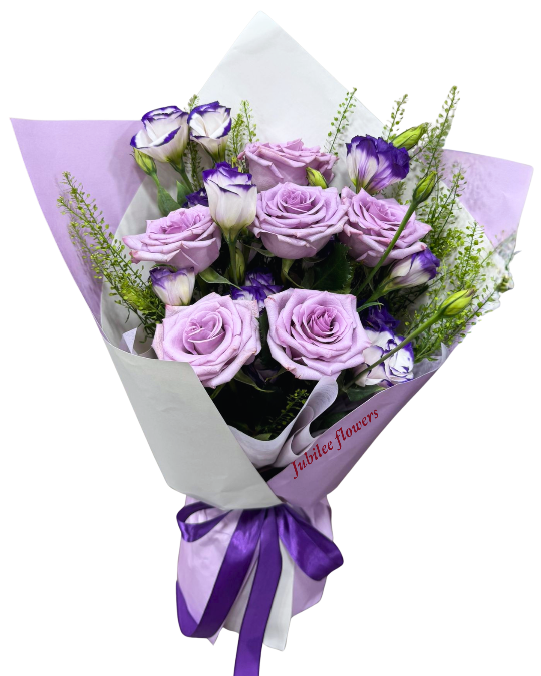 海洋之歌玫瑰 洋桔梗花束