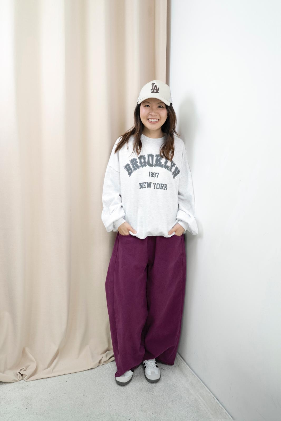 加絨靚版型不修邊休閒褲（5色）