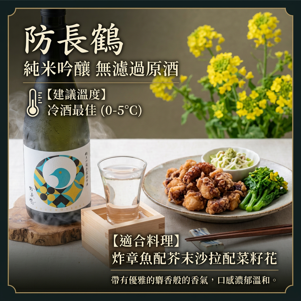 防長鶴純米吟醸無濾過原酒 1.8L