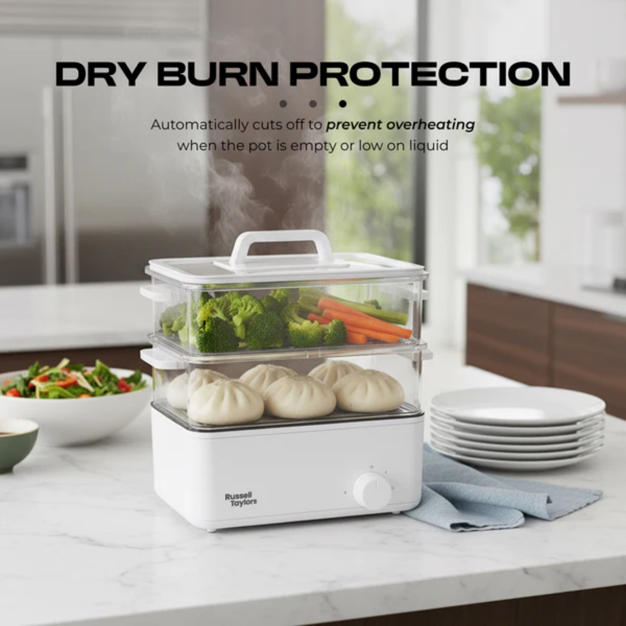 Russell Taylors 18L 3-Tier Food Steamer (MC31)