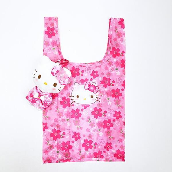 🆕【⭐訂購⭐】 🇯🇵日本直送🌀櫻花系列 環保袋 連毛公仔掛飾［4款選］🌀[ELDD-0110][260512]