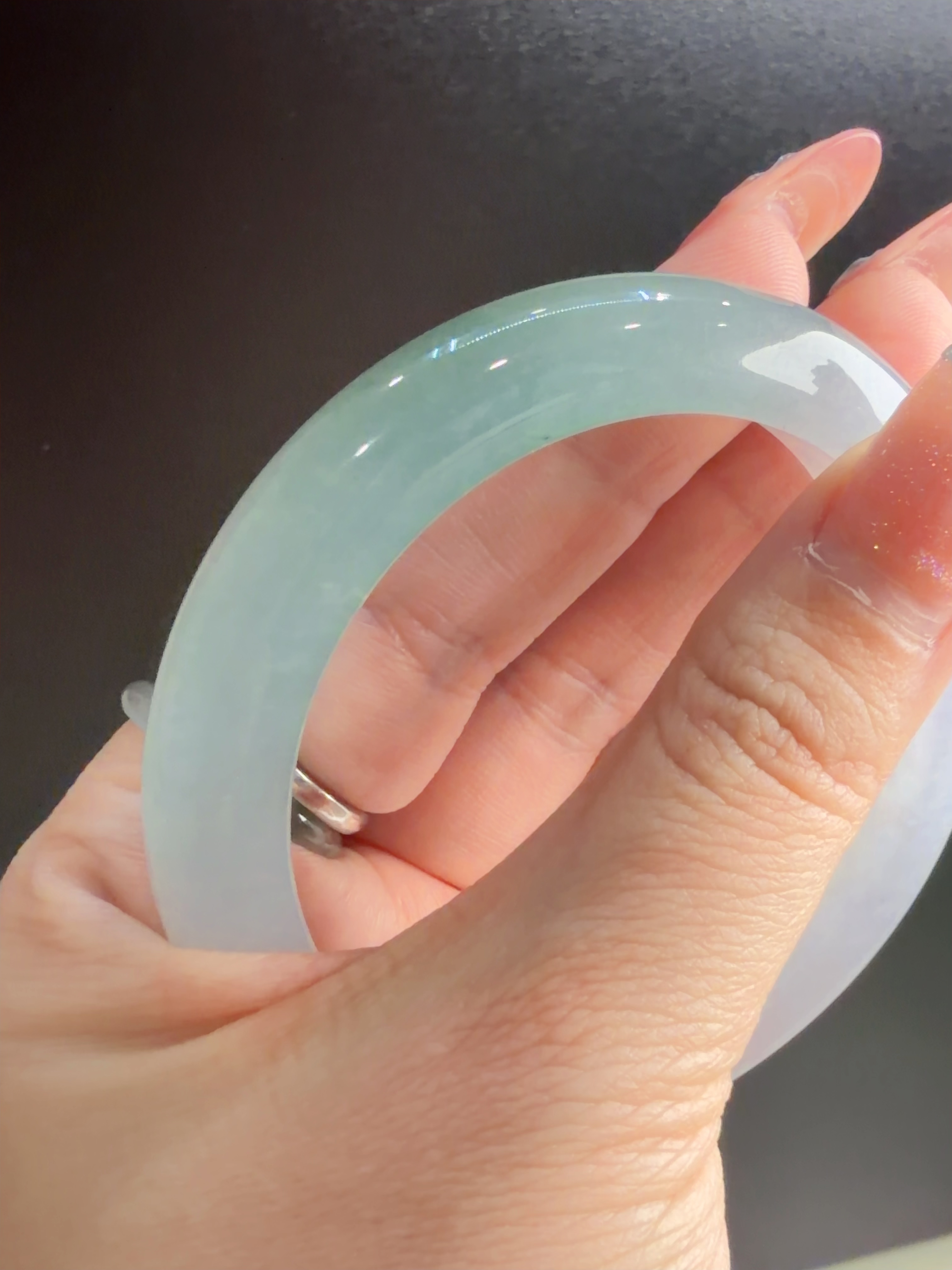 54圈口翡翠手镯