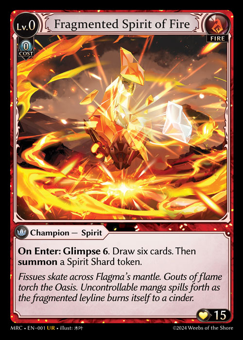 Fragmented Spirit of Fire / MRC-001 (UR)