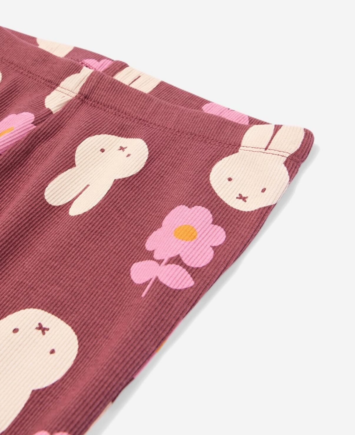 Miffy kids long sleeves pajamas set (dark pink) 
