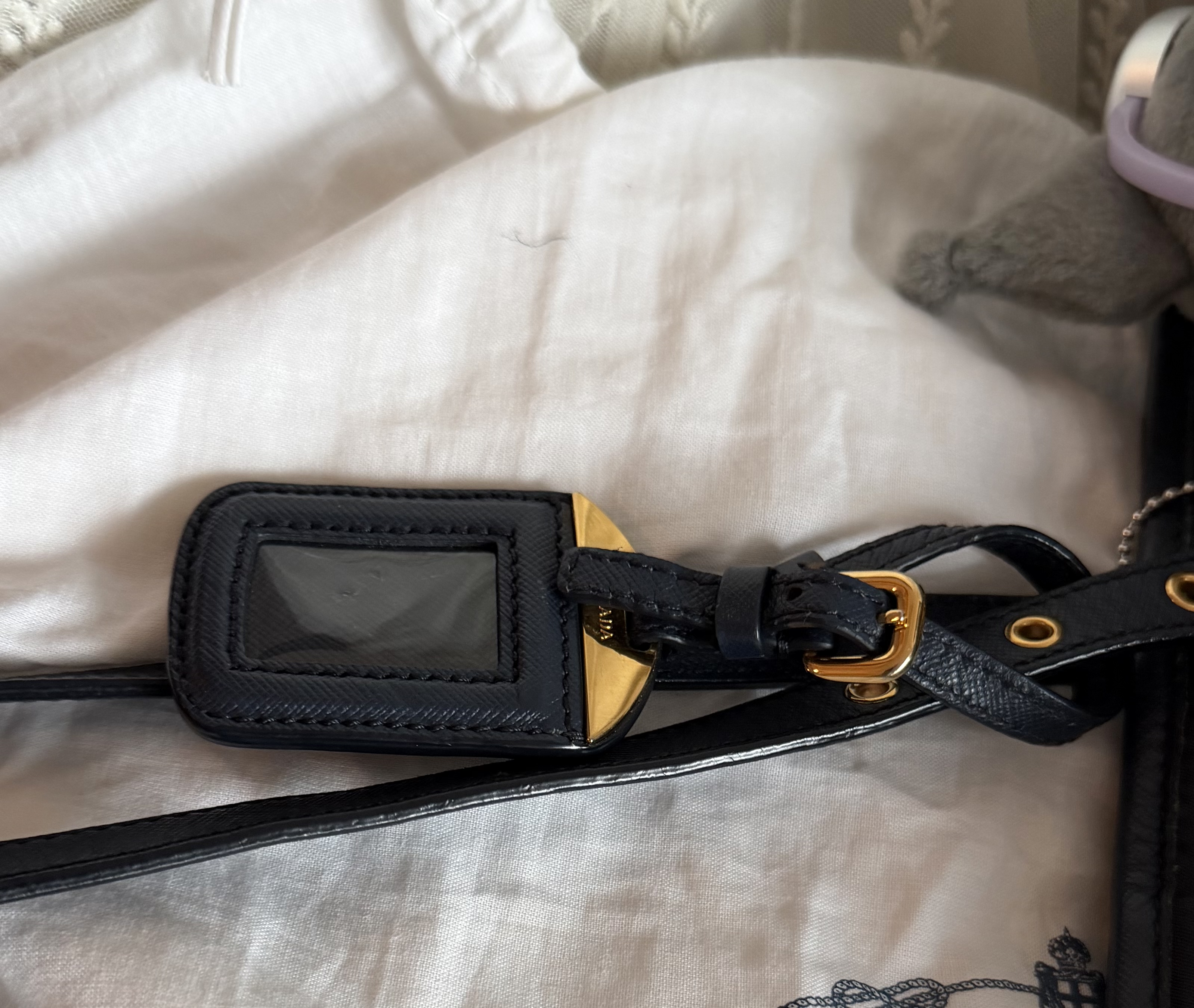 prada re nylon deep navy blue neverfull shoulder bag 