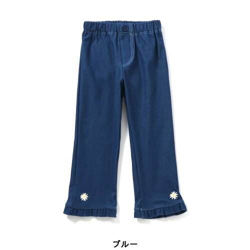 🆕 【⭐訂購⭐】日本直送 🇯🇵 🌀刺繡圖案口袋 摺邊褲腳 女孩長褲［3款選］🌀[ELCA-0091][260411]