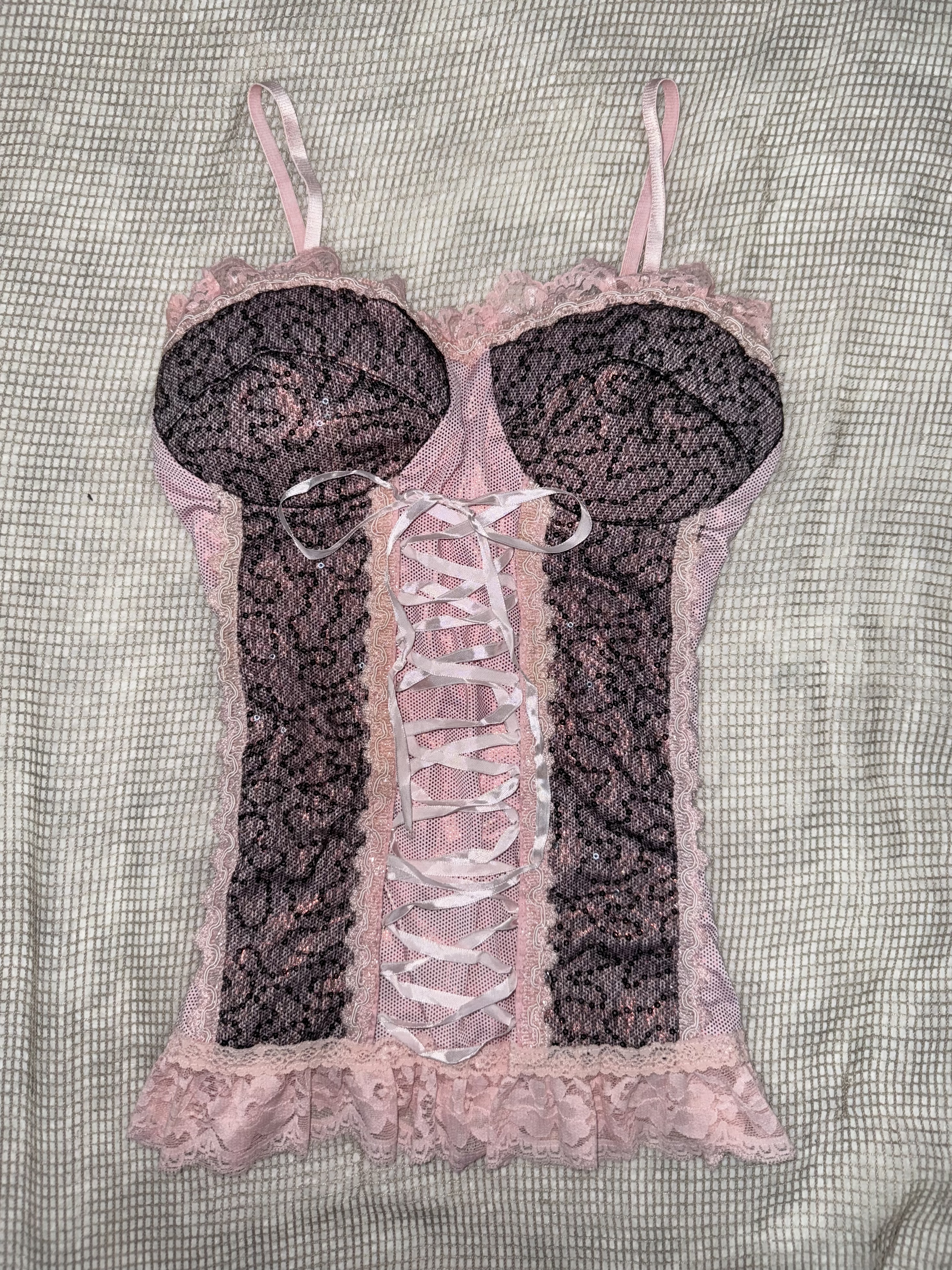 Gothic Lace-up Corset Bustier