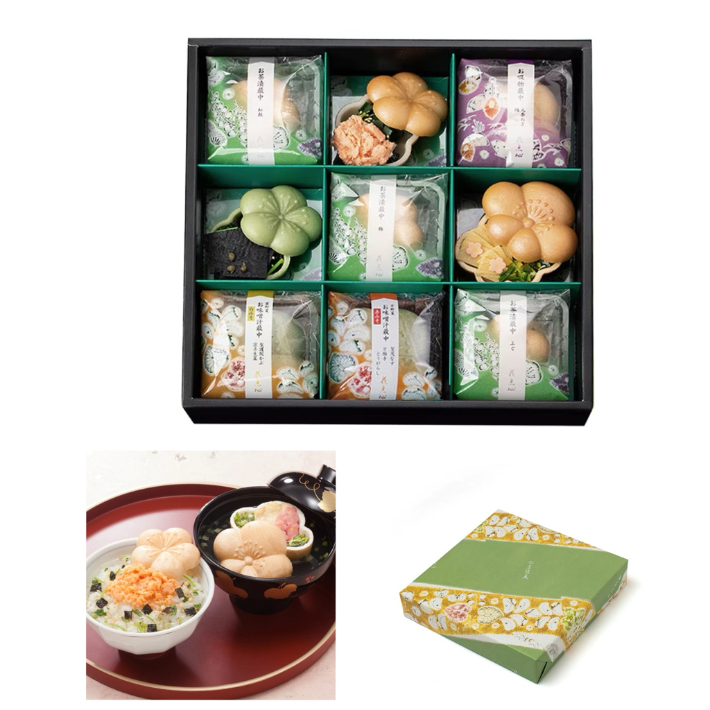 ✨新年禮盒．京都辻が花✨高級最中餅/茶漬+湯品