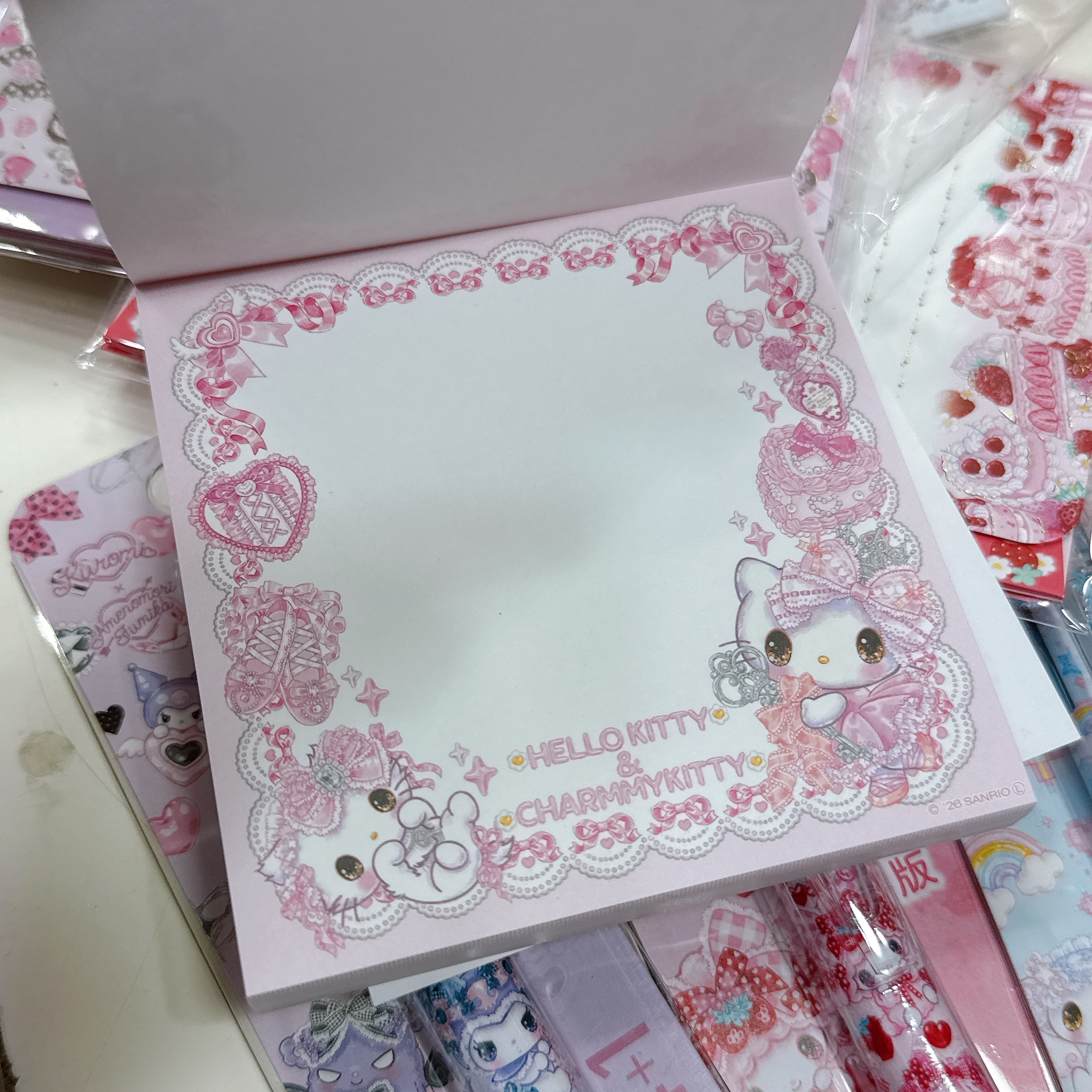 日本直送Sanrio聯成 Amenomori Fumika系列筆  信紙套裝 四色原子筆鉛芯筆 鎖匙扣