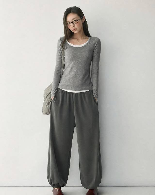 假2件fit size Top