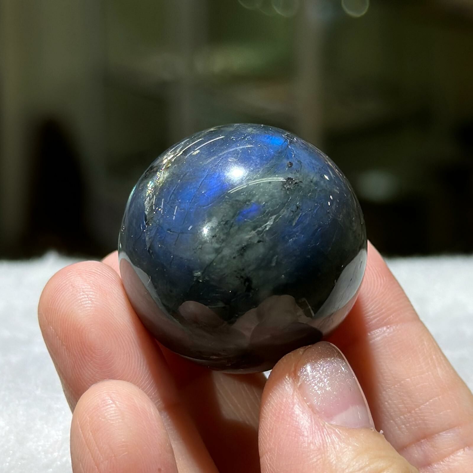拉長石 球 - 3cm+/- (不連座) #01