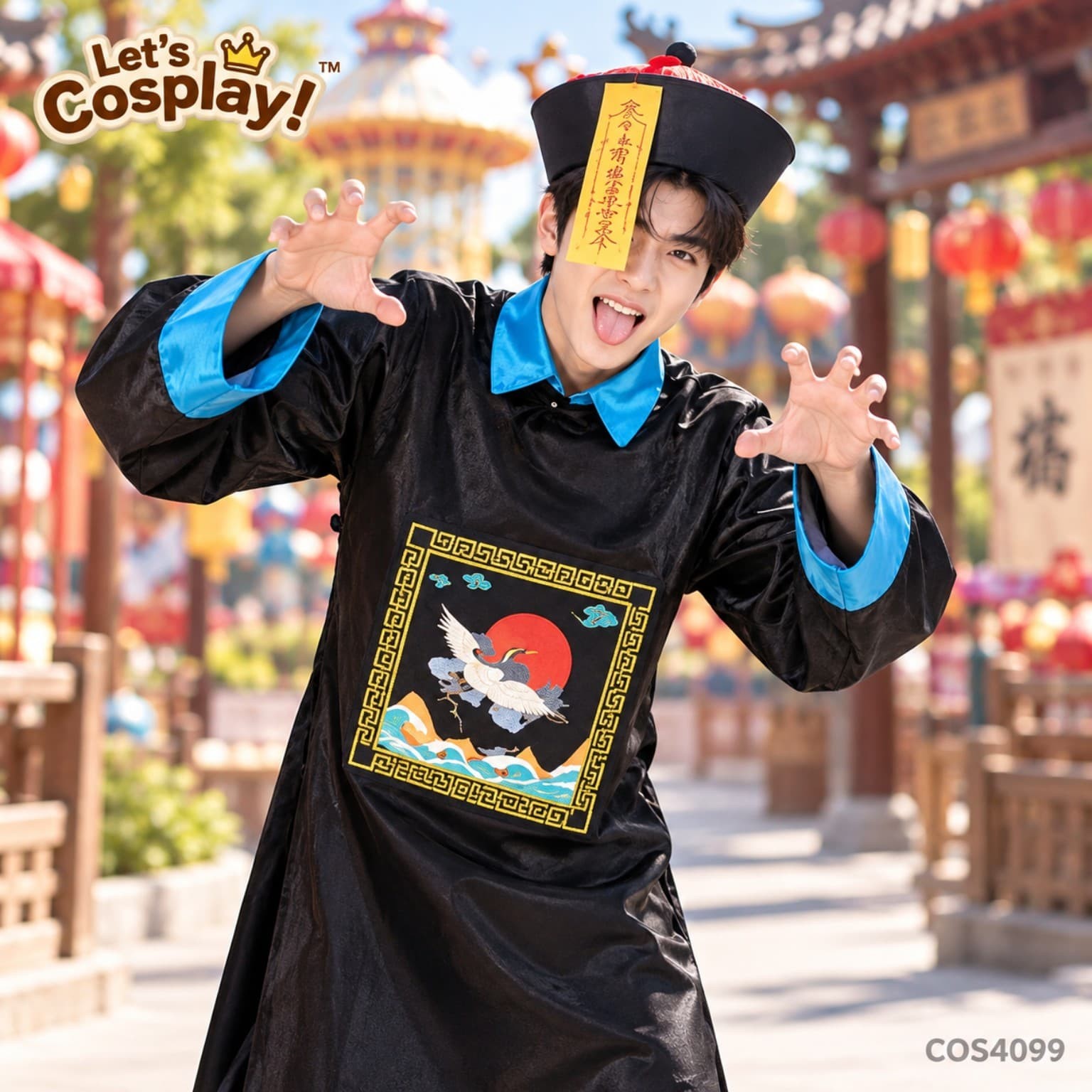 萬聖節情侶裝 道士殭屍搞笑角色扮演服 Halloween Couple Costume 香港現貨 CPL1008