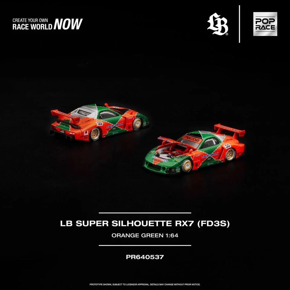 Pre Order - POP RACE ( PR640537 ) LB SUPER SILHOUETTE RX7 (FD3S) POPRACE