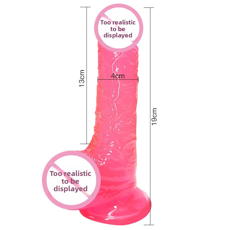 仿真水晶阳具女用透明异形假阴茎炮机成年人情趣性用品自慰器
