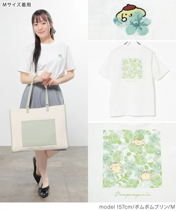 日本預訂📍日本Sanrio色彩花花圖案短袖Tee