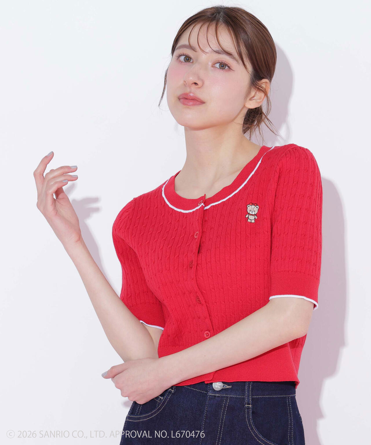 🎀【預訂】 JILL by JILL STUART Tiny Chum Collaboration Cardigan - Red