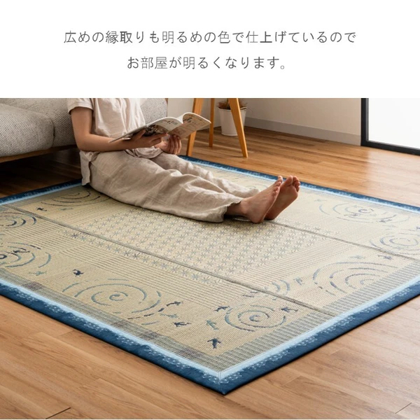 日本夏の風物詩榻榻米（藺草）金魚地墊